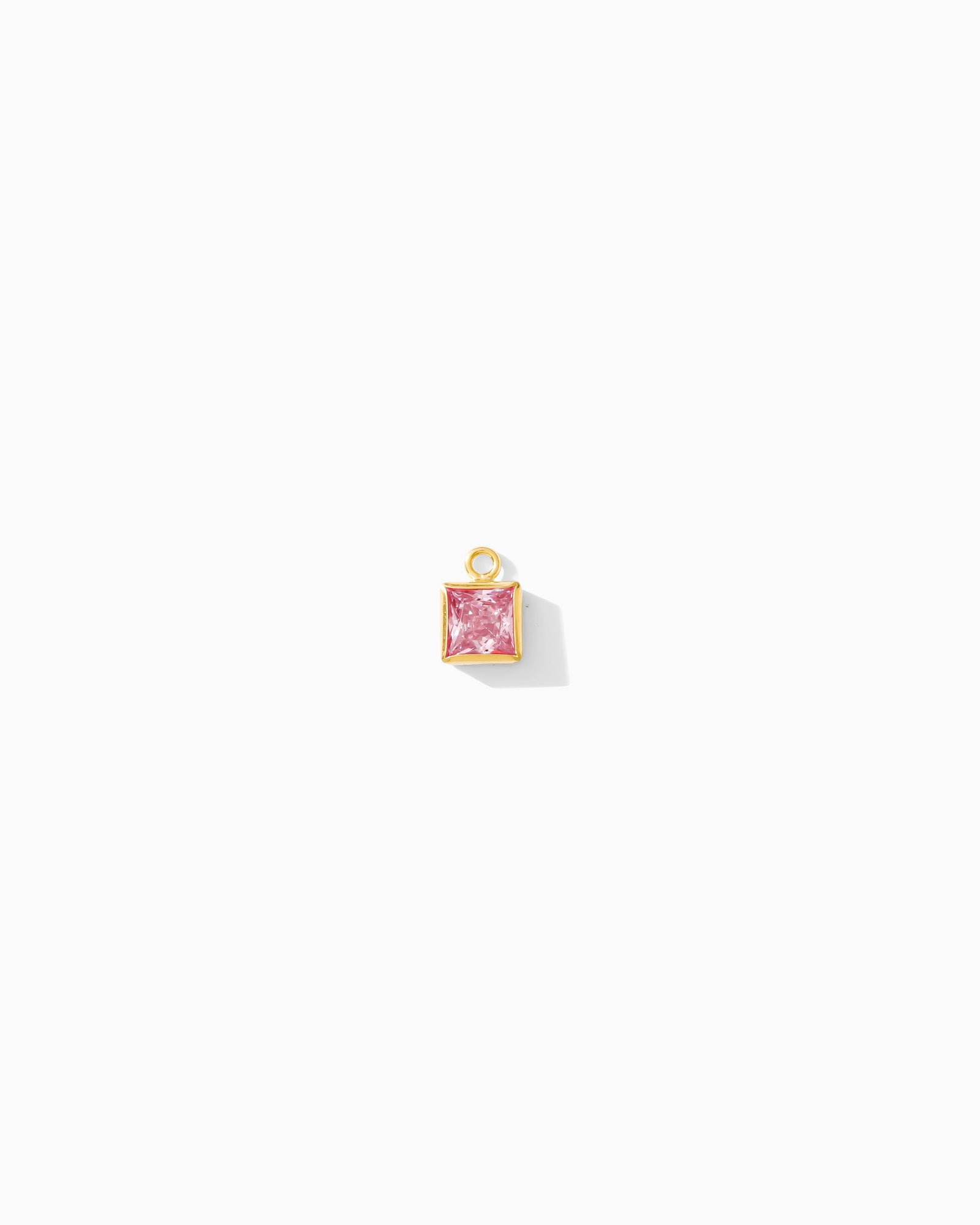 4mm Cassia Square Birthstone Charm