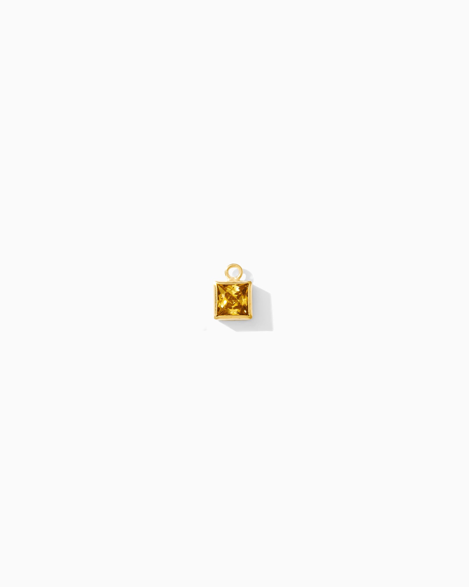 4mm Cassia Square Birthstone Charm