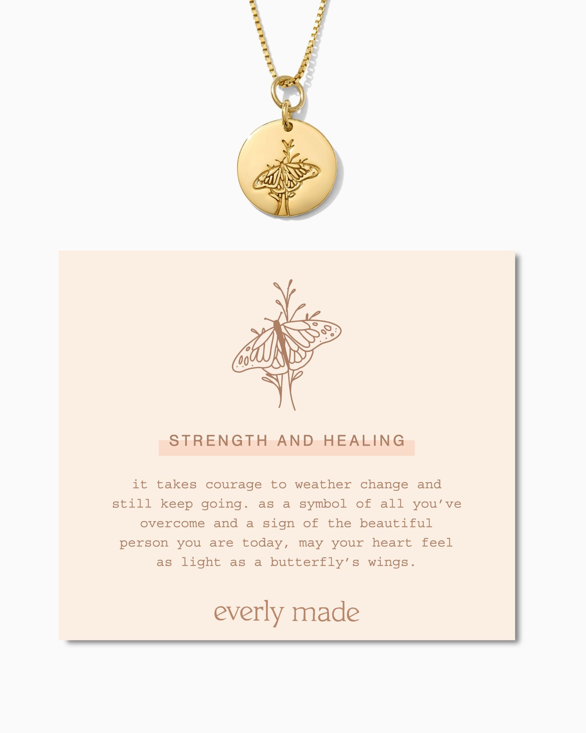 Strength & Healing Butterfly Necklace