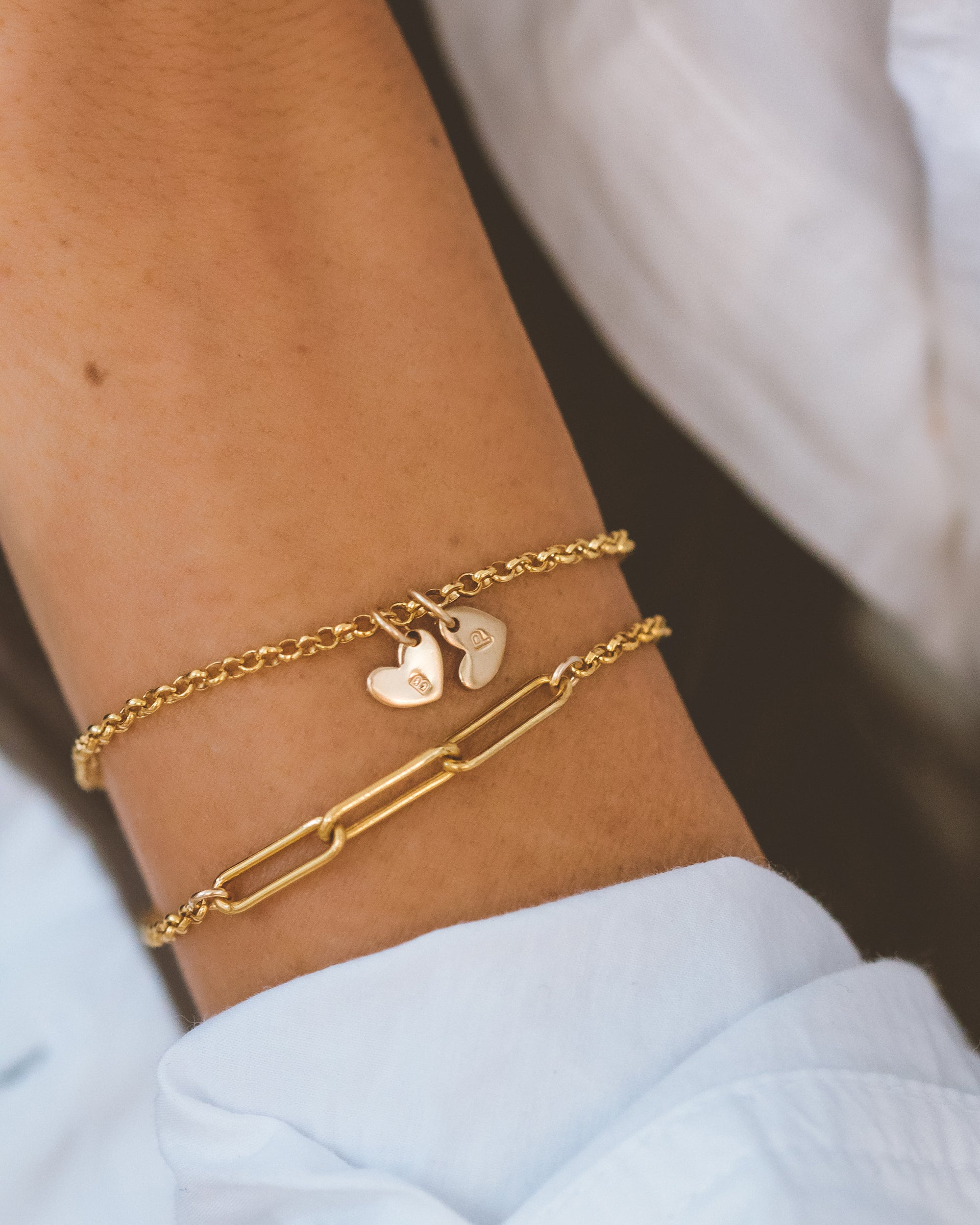 Linden Letter Heart Charm