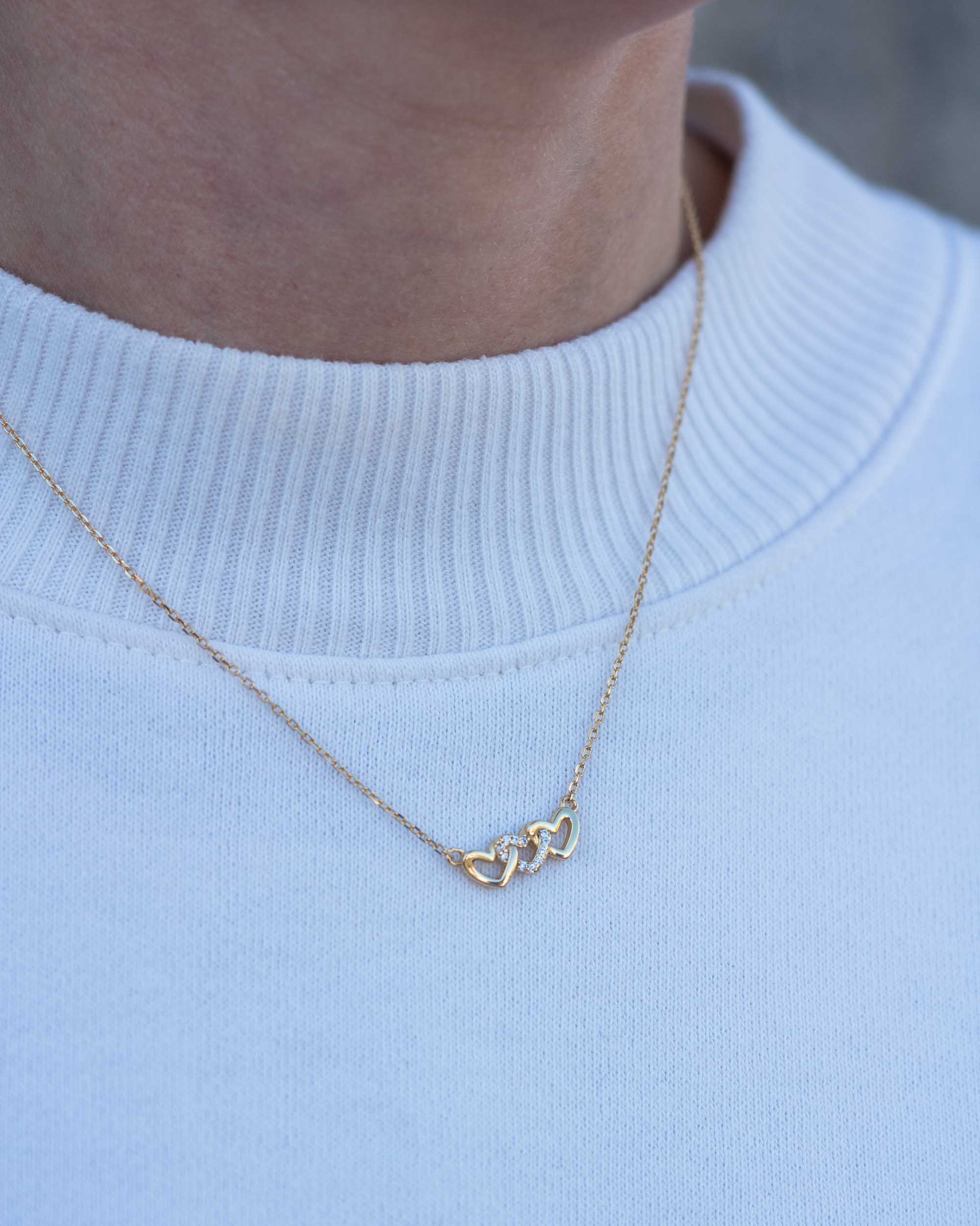 Linked Hearts Necklace • Teacher