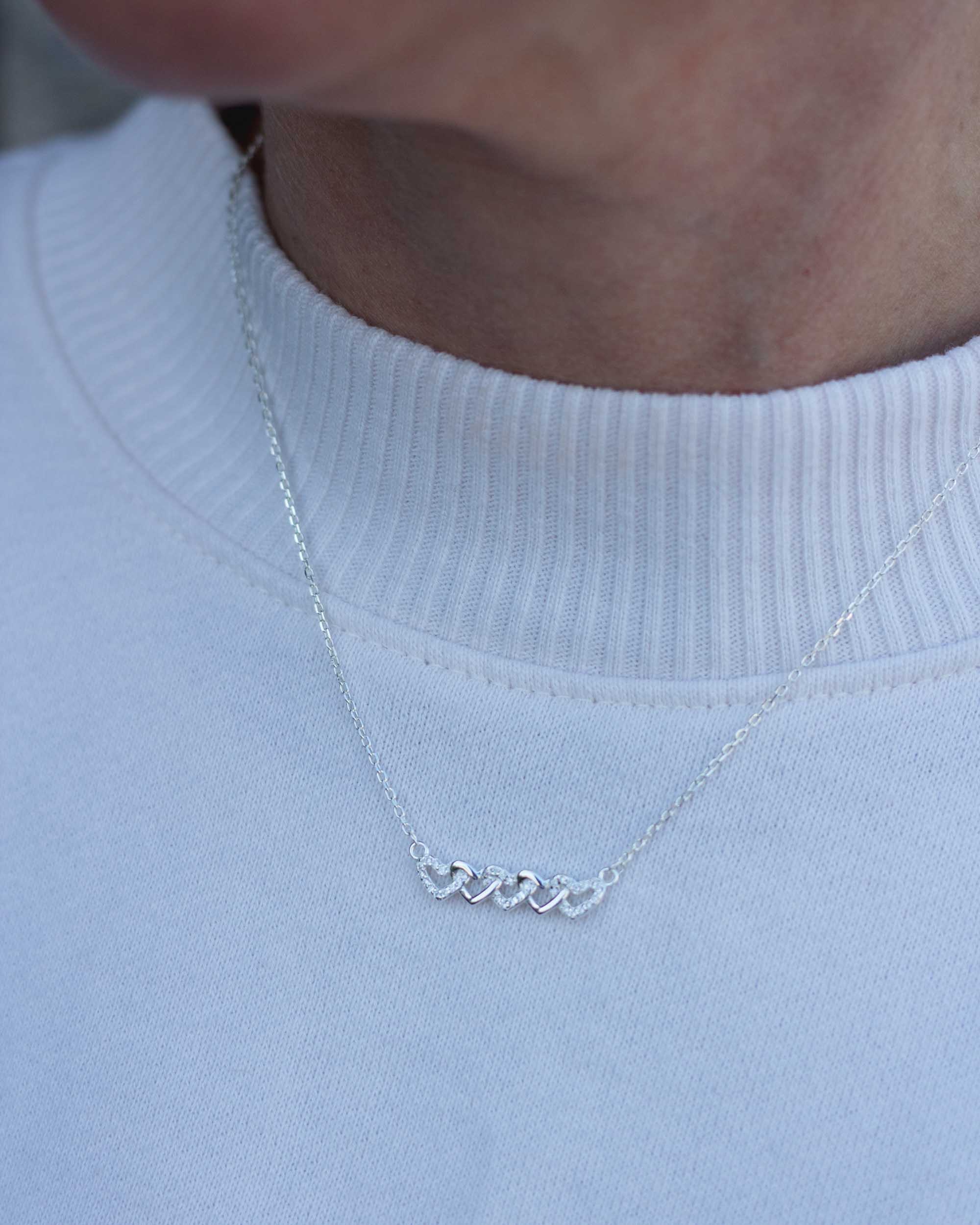 Linked Hearts Necklace • Teacher