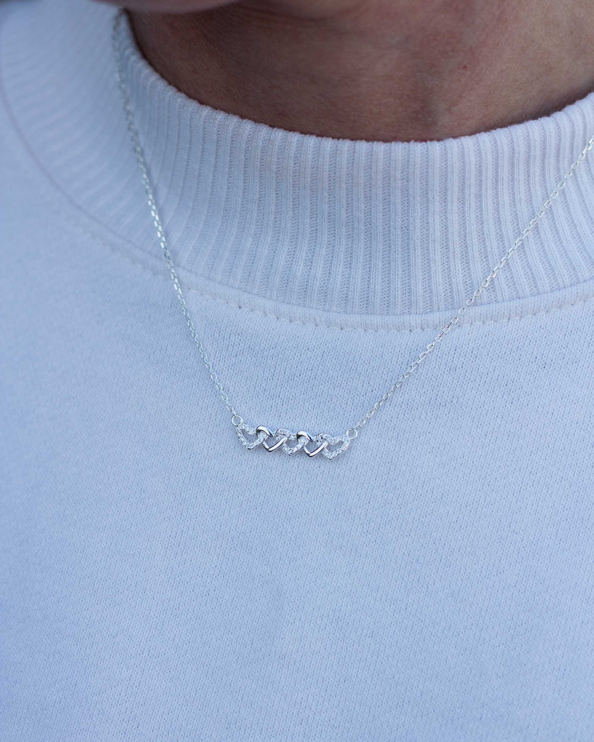 Linked Hearts Necklace • Graduate