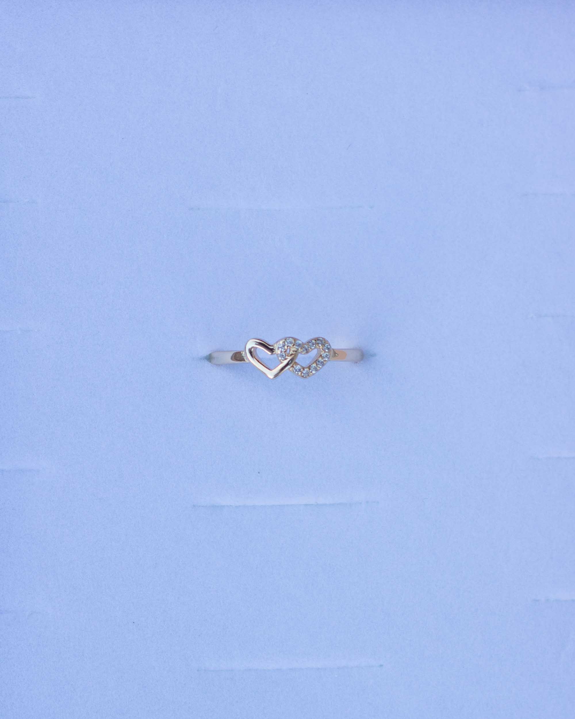 Linked Hearts CZ Ring • Coach (Final Sale)