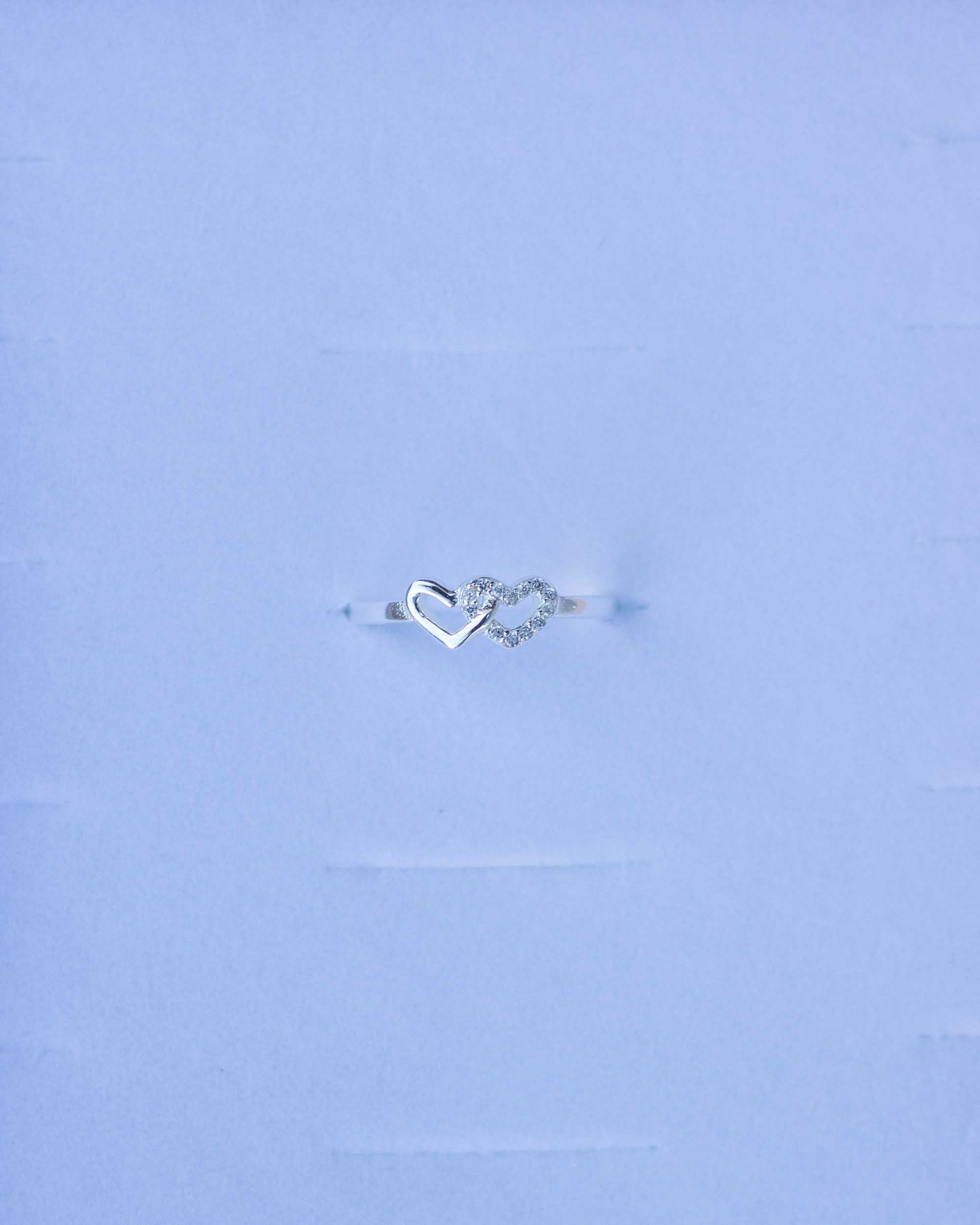 Linked Hearts CZ Ring • Coach (Final Sale)