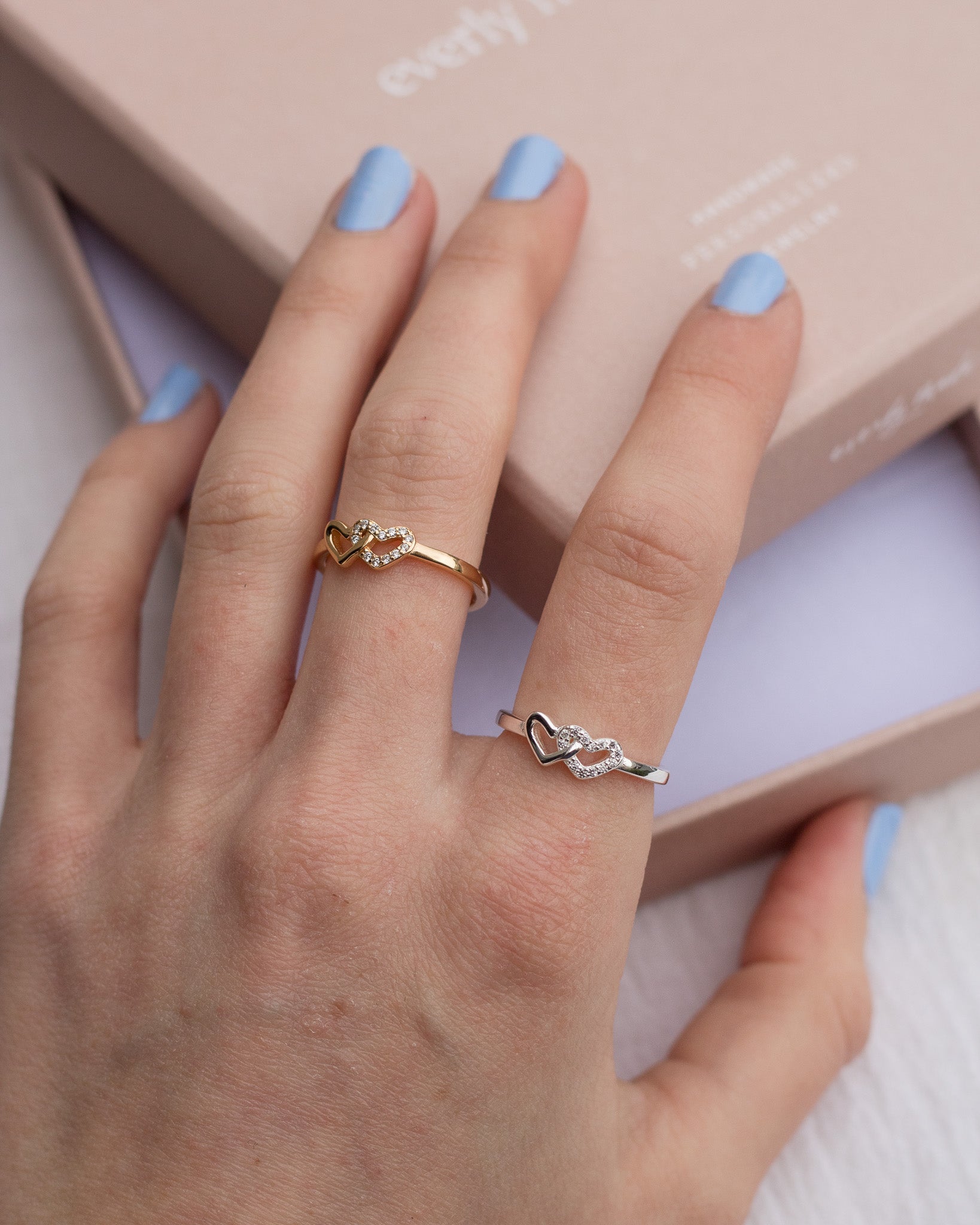 Linked Hearts CZ Ring • Coach (Final Sale)