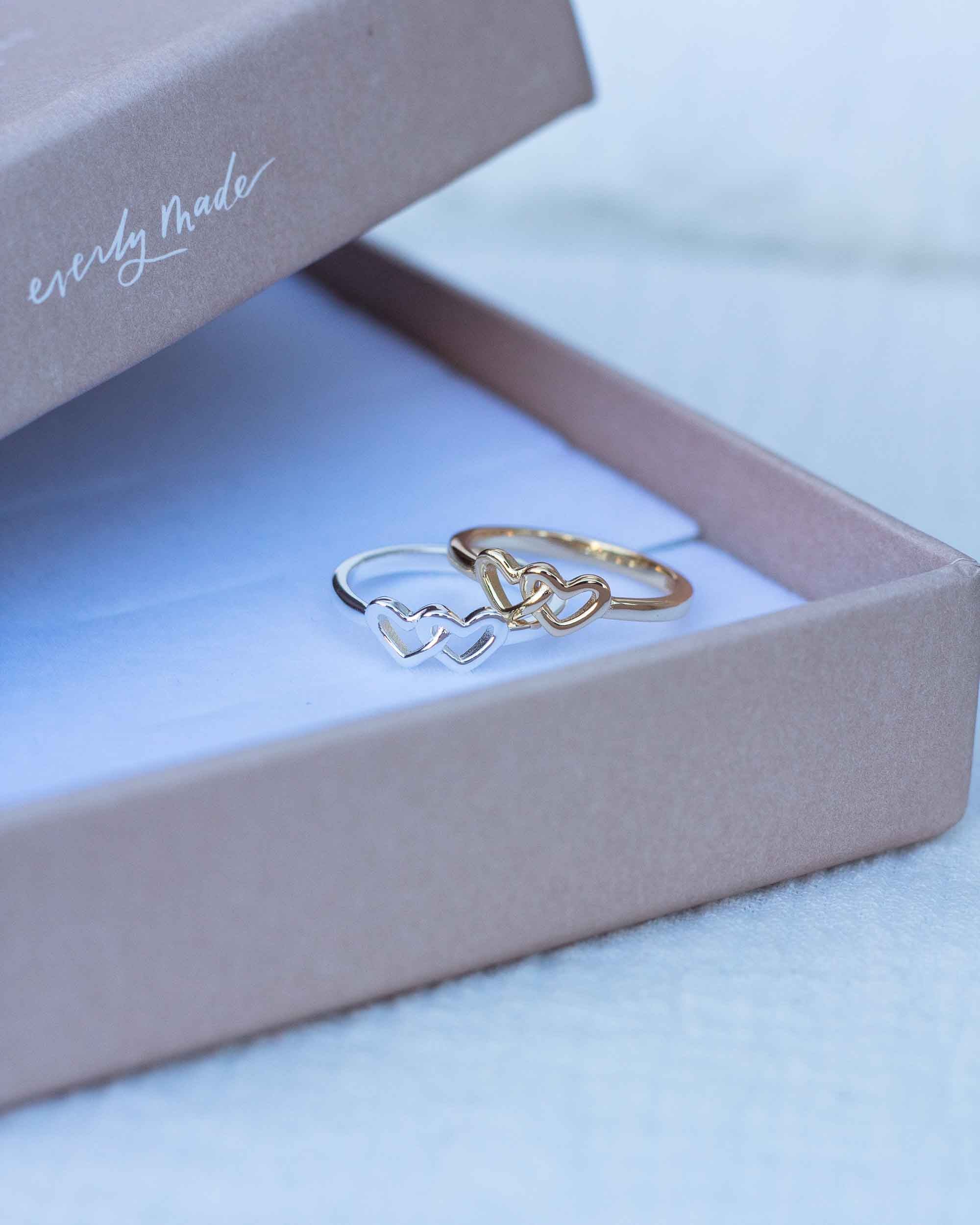 Linked Hearts Ring • Dog Mom