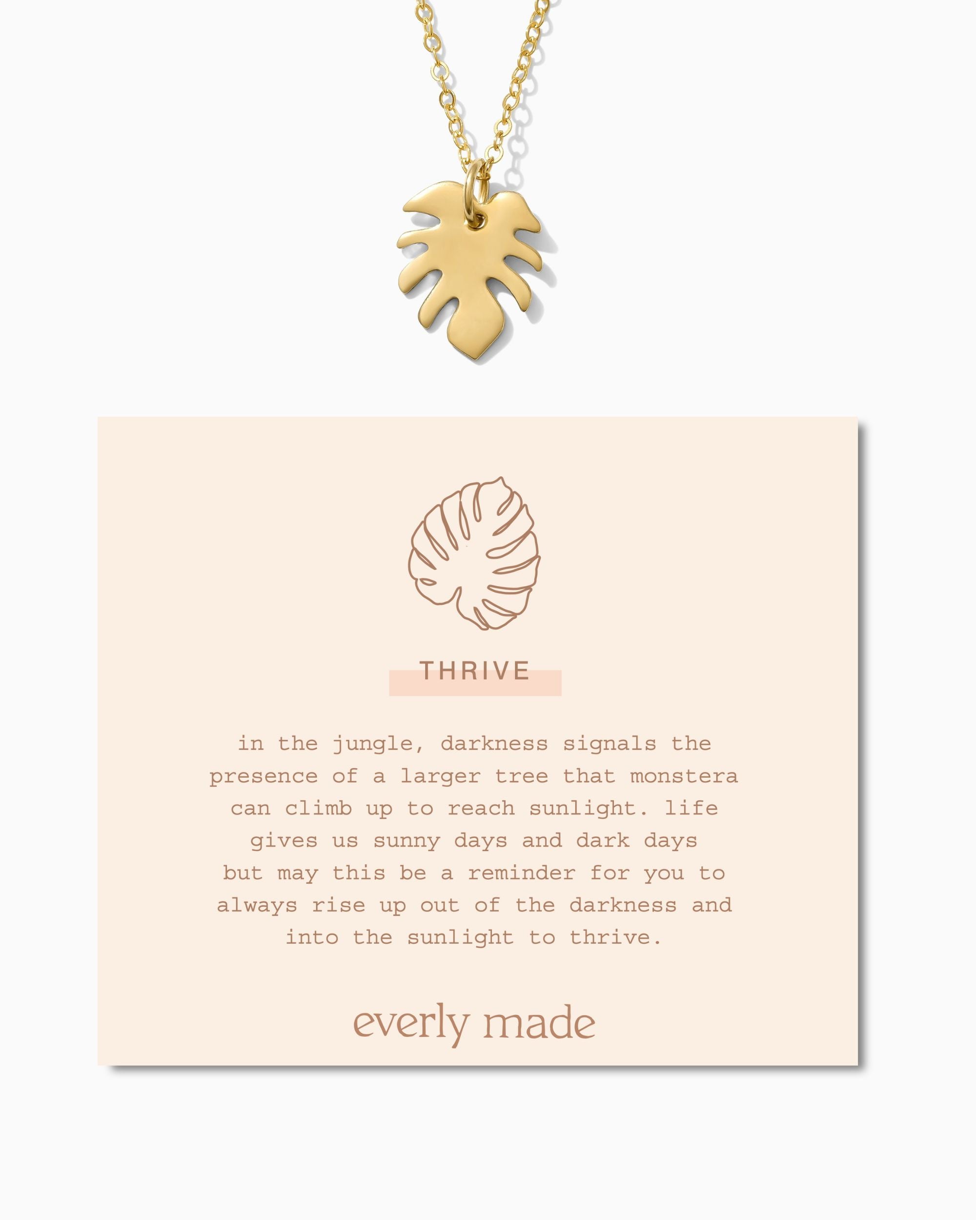 Monstera Leaf Necklace