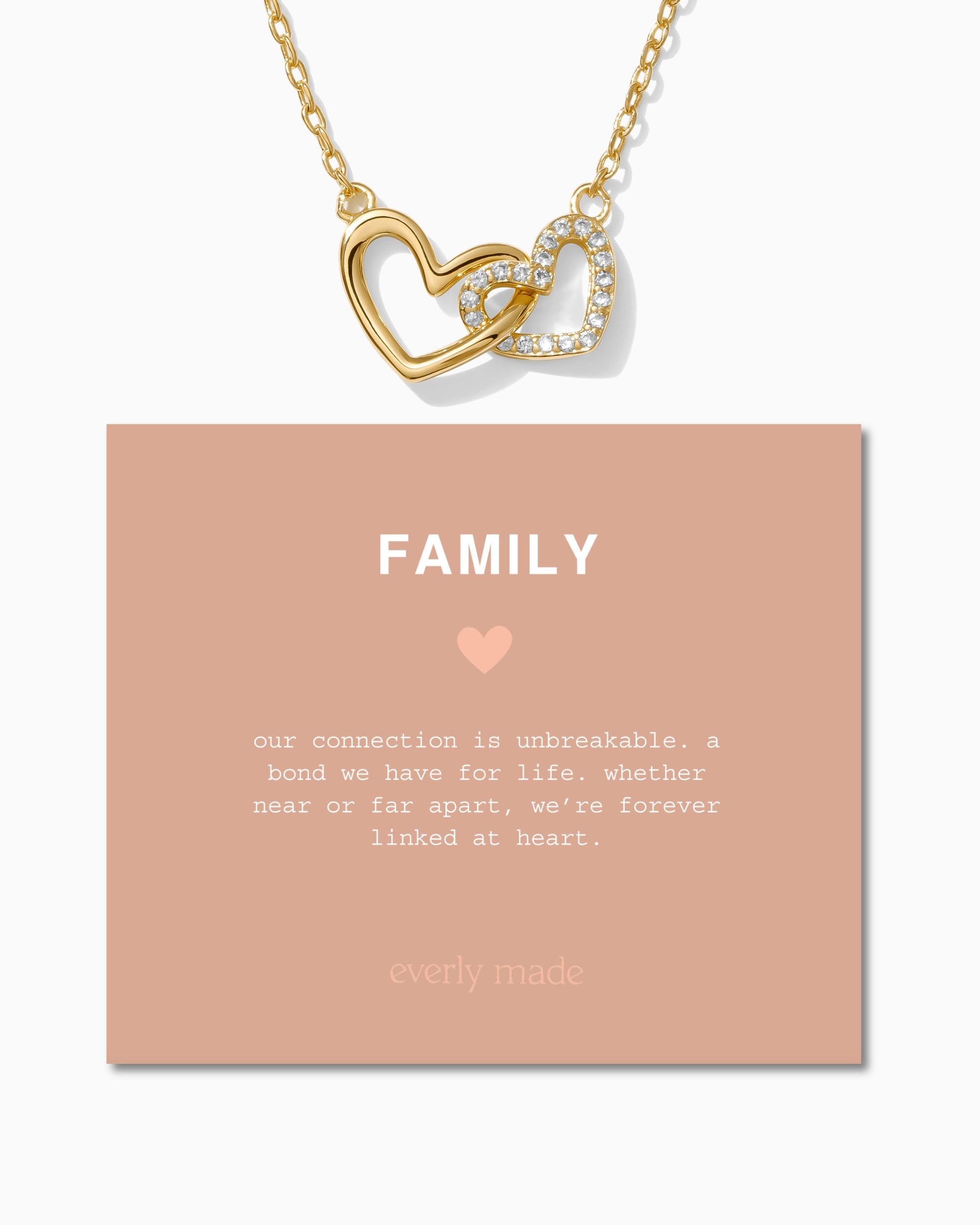 Linked Hearts Necklace • Family