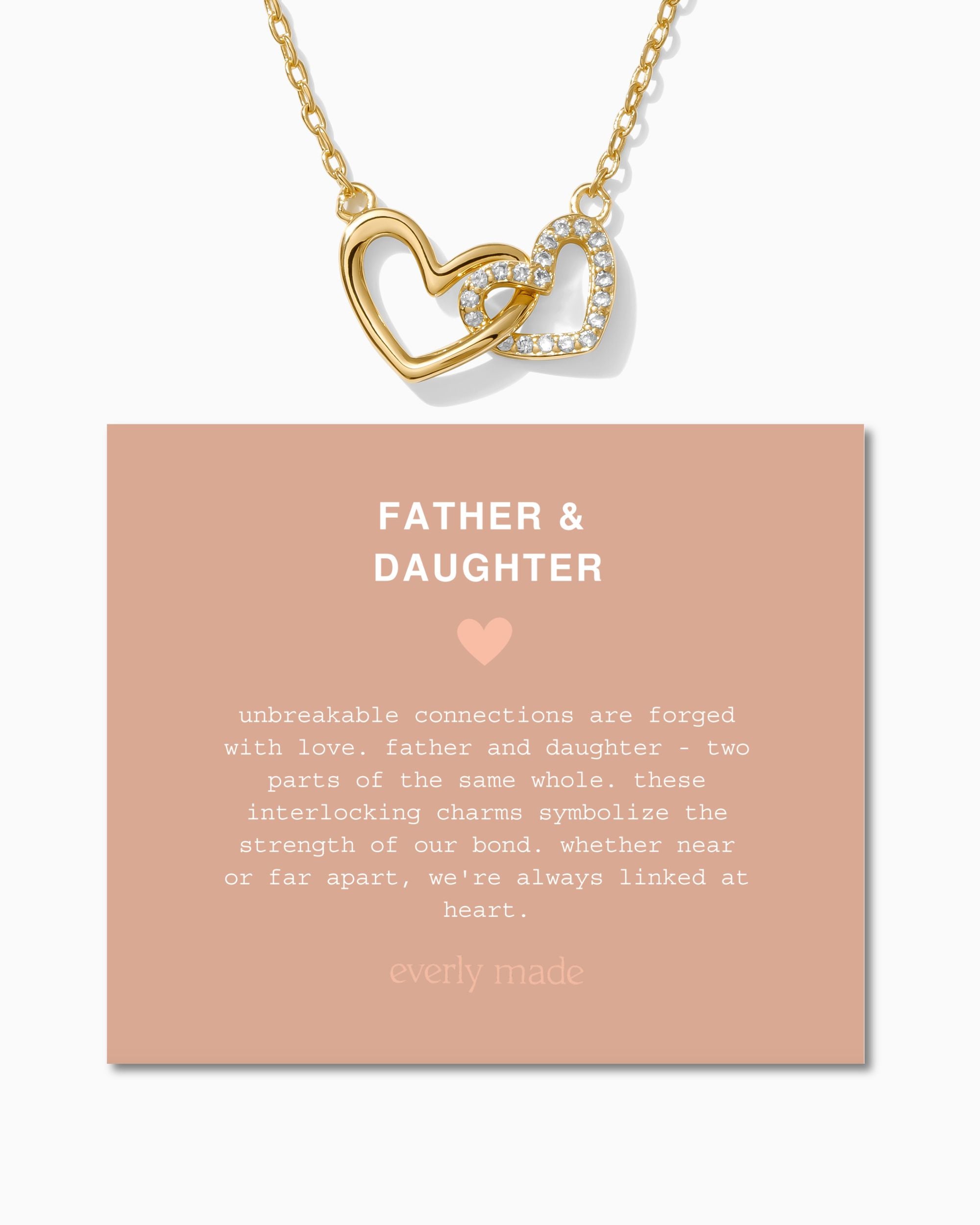 Linked Hearts Necklace • Father Daughter
