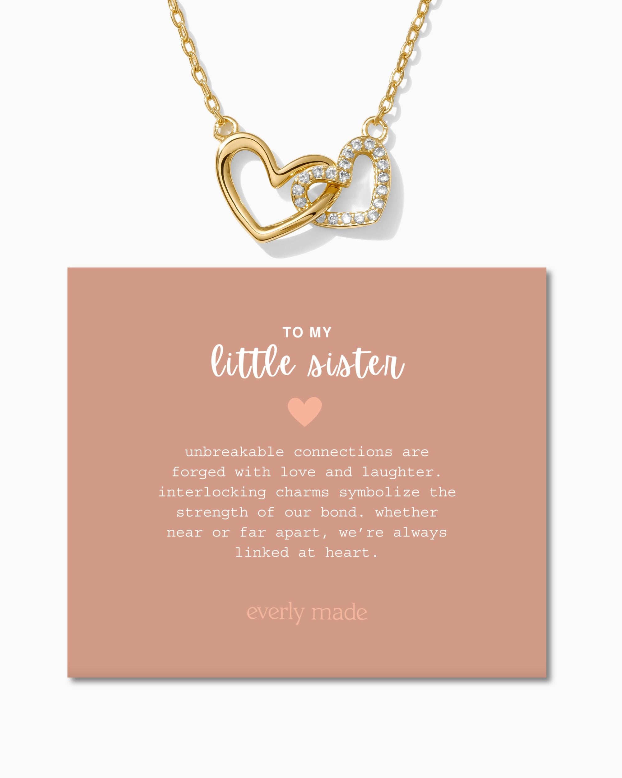 Linked Hearts Necklace • Little Sister