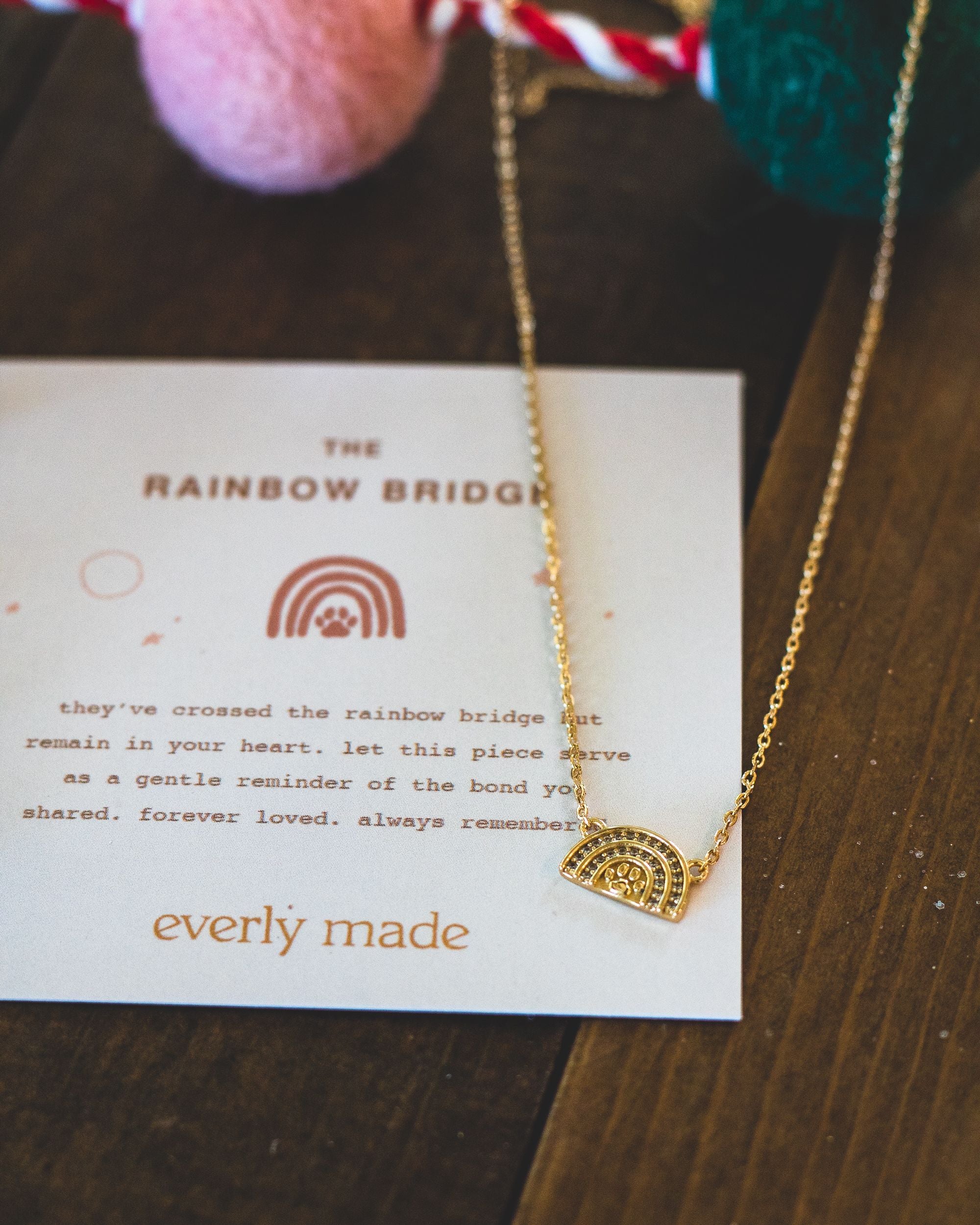 Rainbow Bridge Necklace • 18k Solid Gold