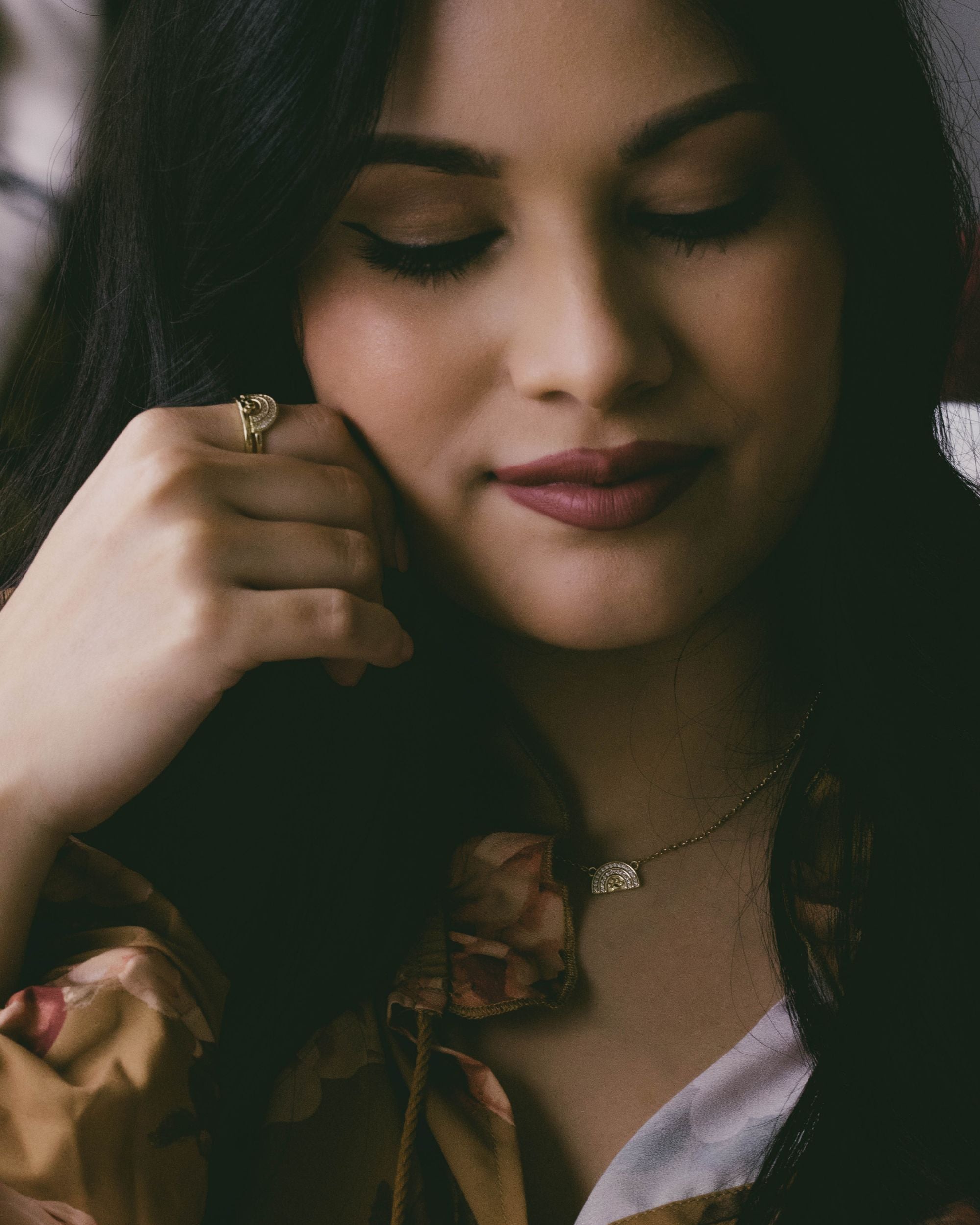 Rainbow Bridge Necklace • 18k Solid Gold