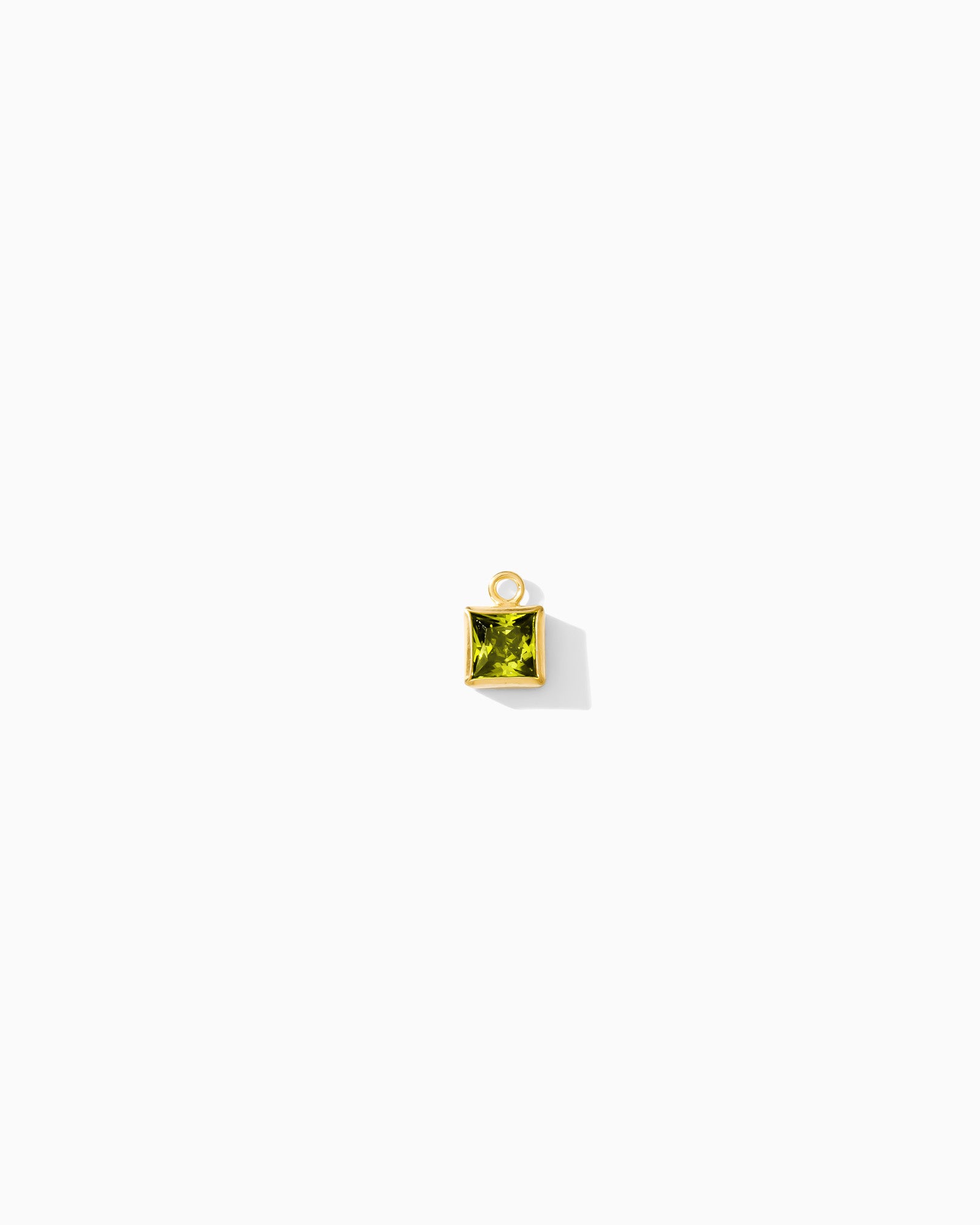 4mm Cassia Square Birthstone Charm