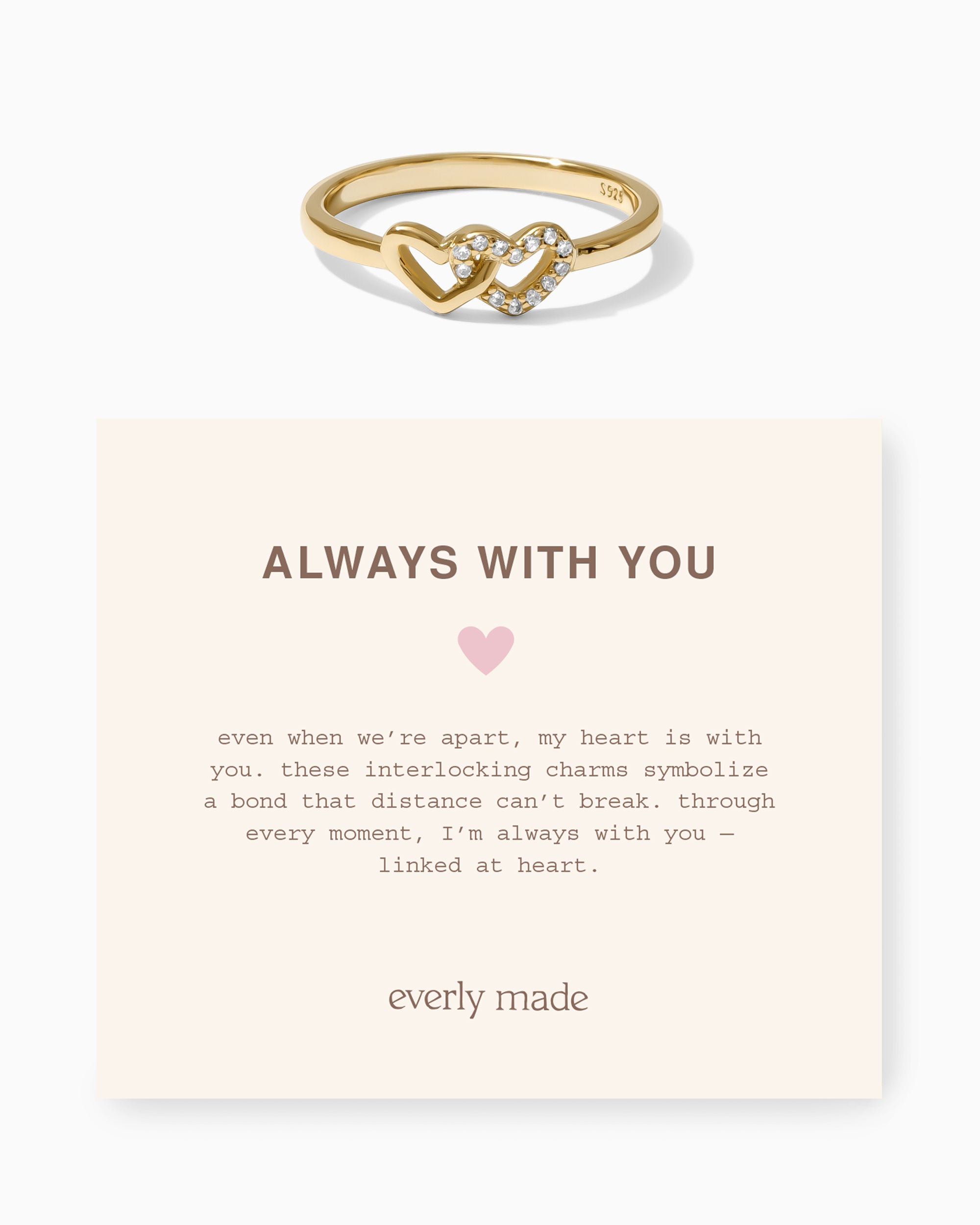 Linked Hearts CZ Ring • Always With You (Final Sale)