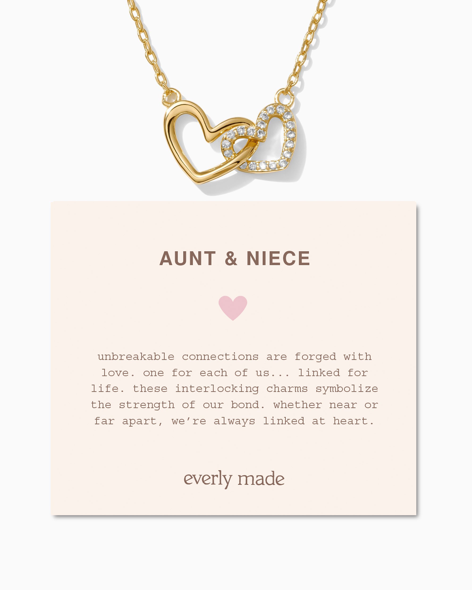 Linked Hearts Necklace • Aunt & Niece
