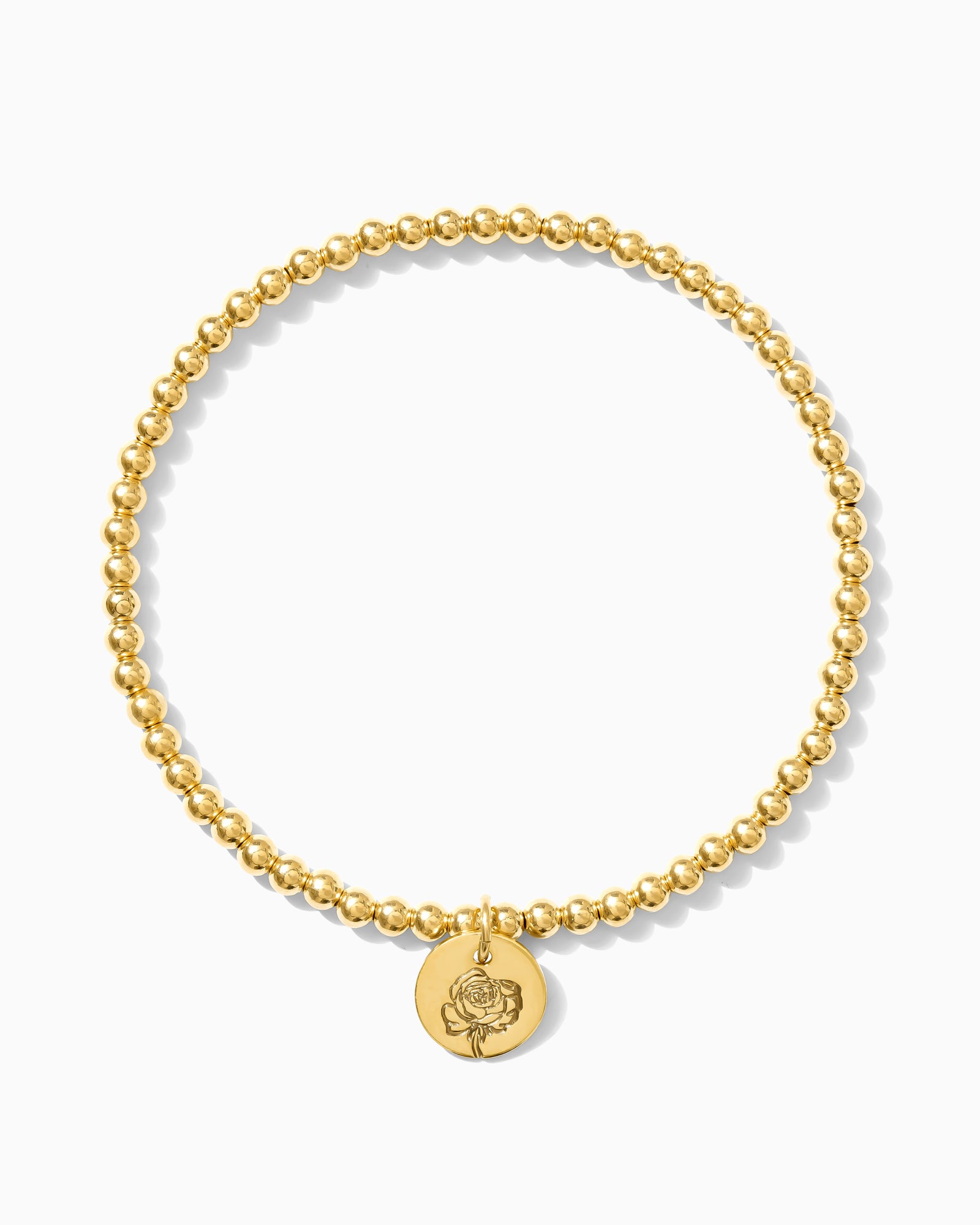 Birth Flower Bead Bracelet