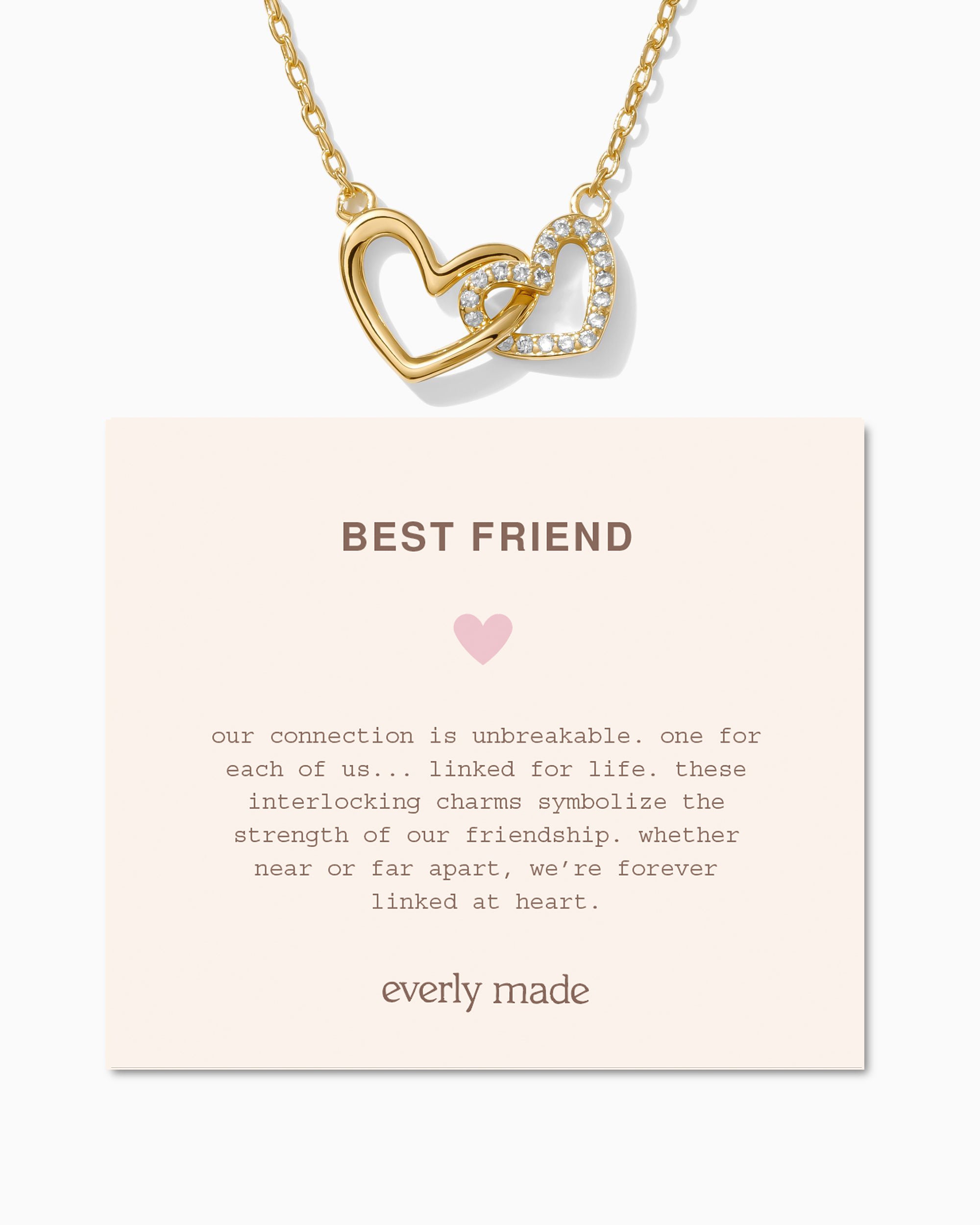 Linked Hearts Necklace • Best Friend
