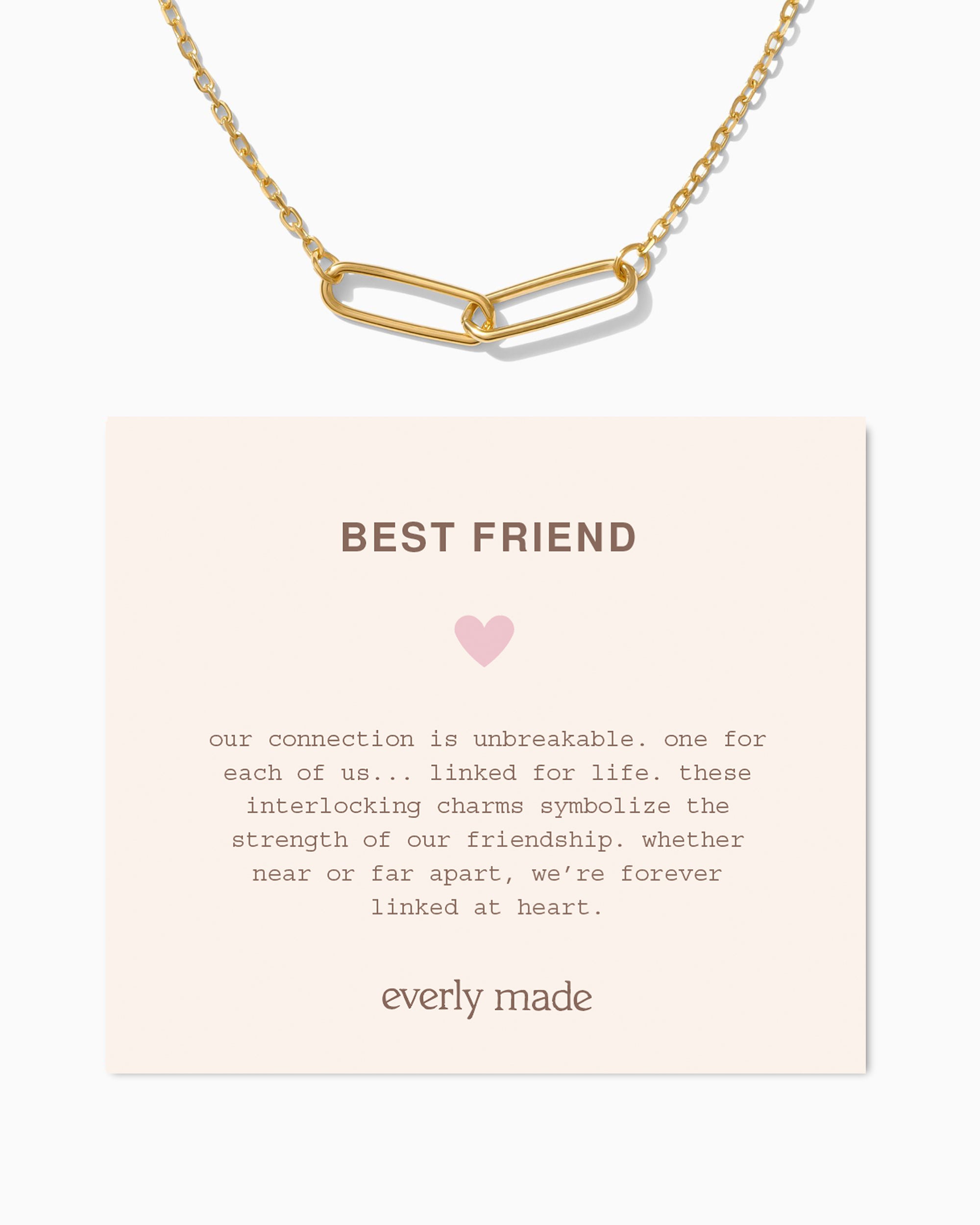 Best Friend Necklace. Choose Number of Links - Everly Made