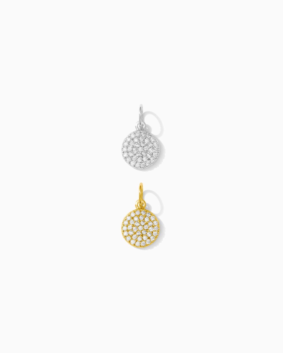 Round Pave Disc Charm (Final Sale)