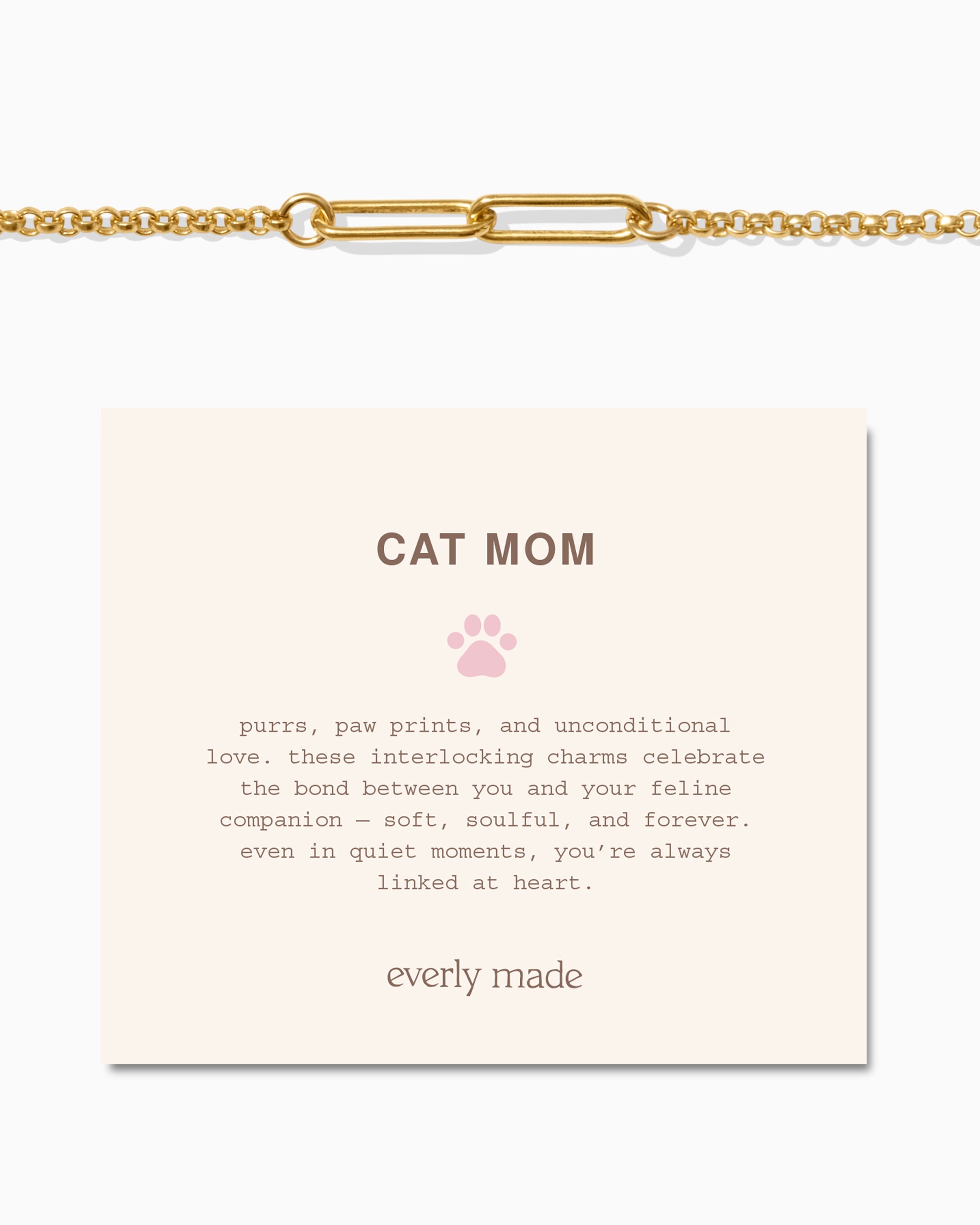 Linked Bracelet • Cat Mom