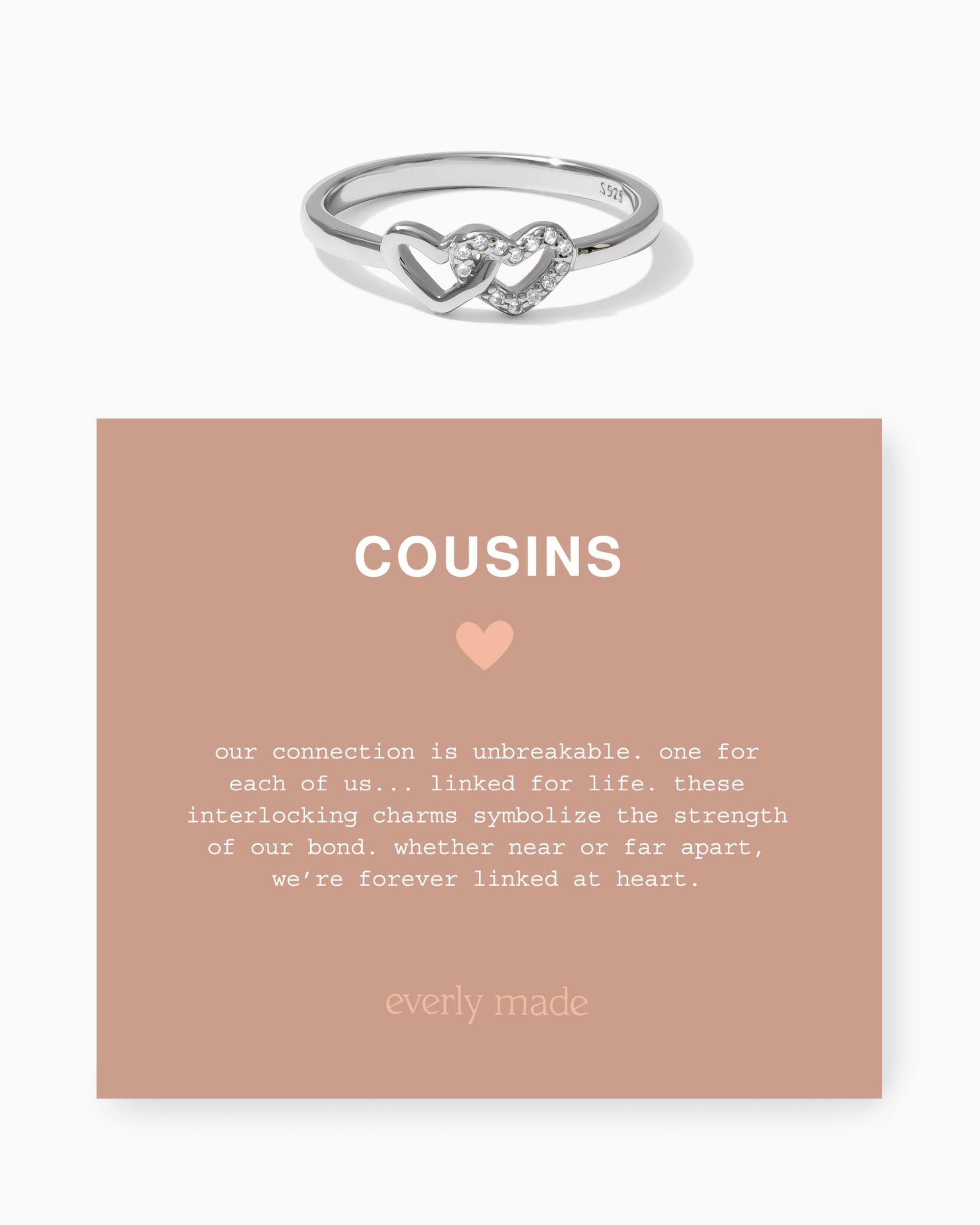 Linked Hearts CZ Ring • Cousins (Final Sale)