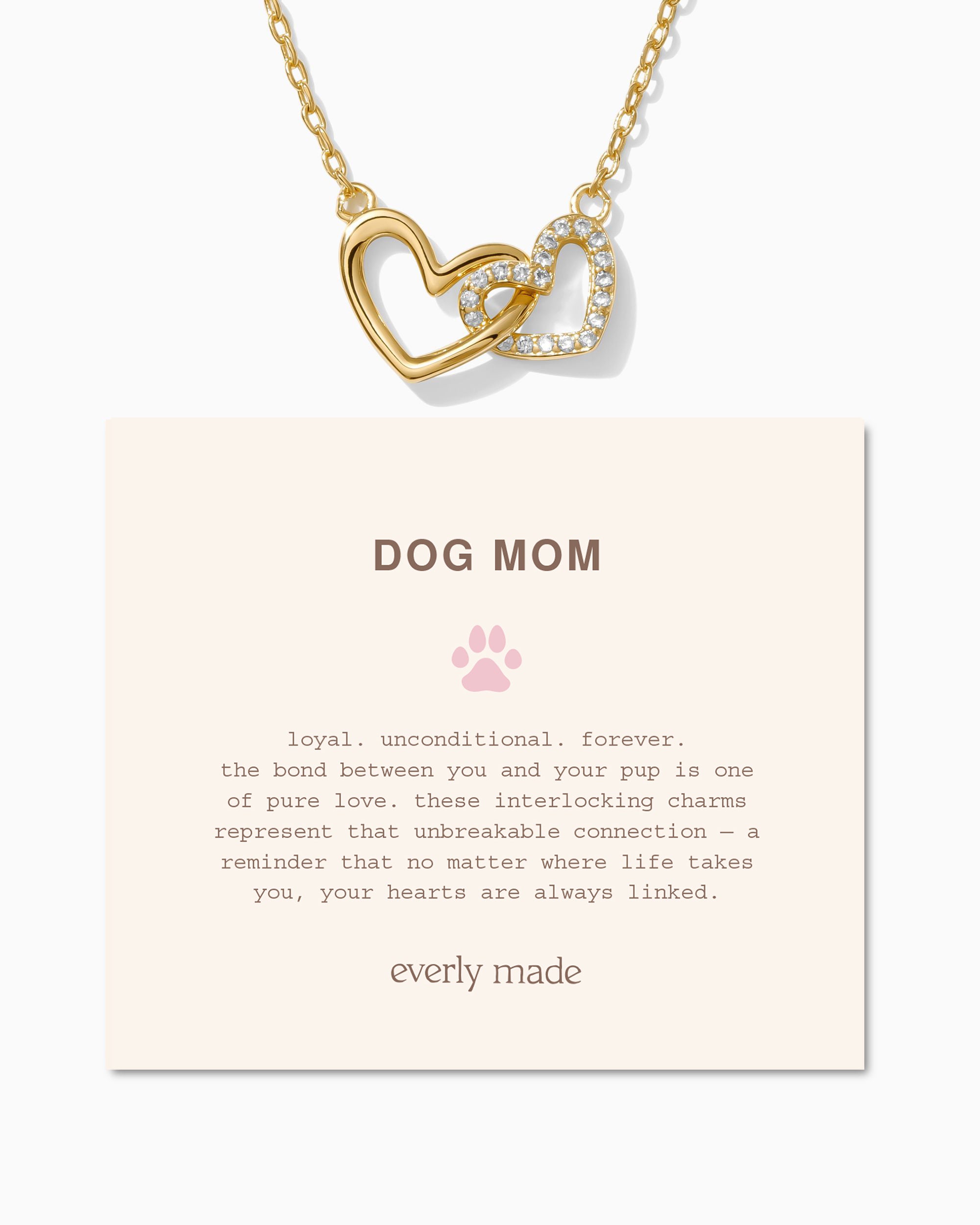 Linked Hearts Necklace • Dog Mom