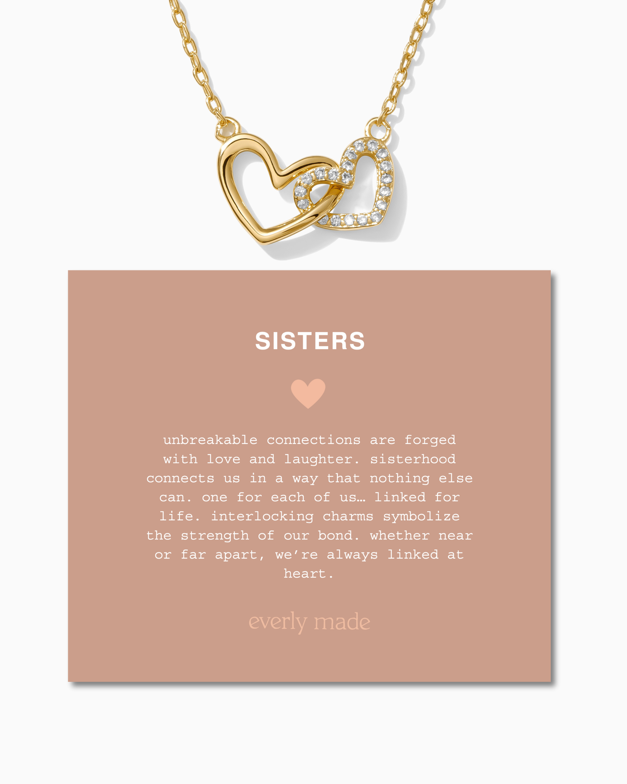 Linked Hearts Necklace • Sisters