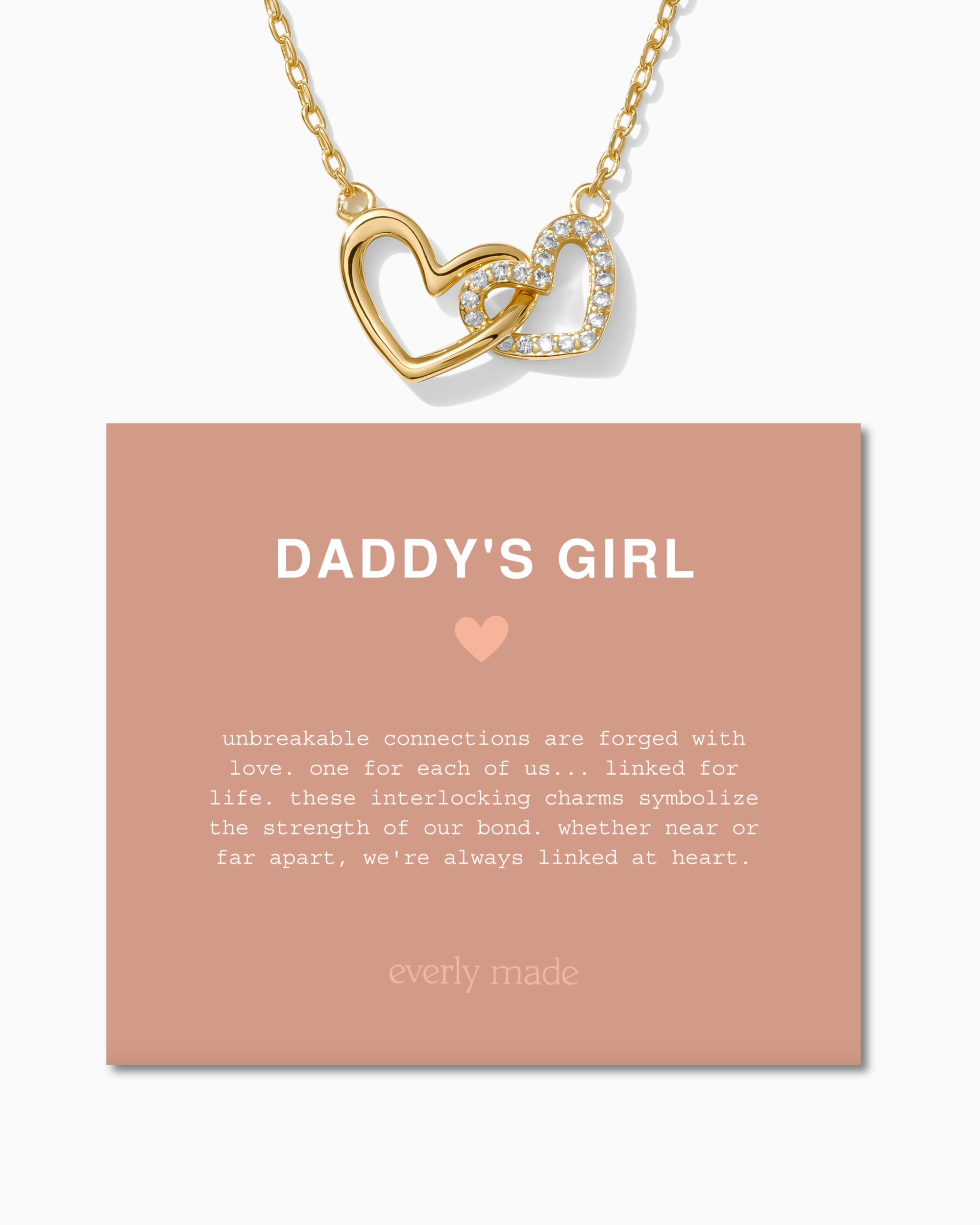 Linked Hearts Necklace • Daddy's Girl - Main Image