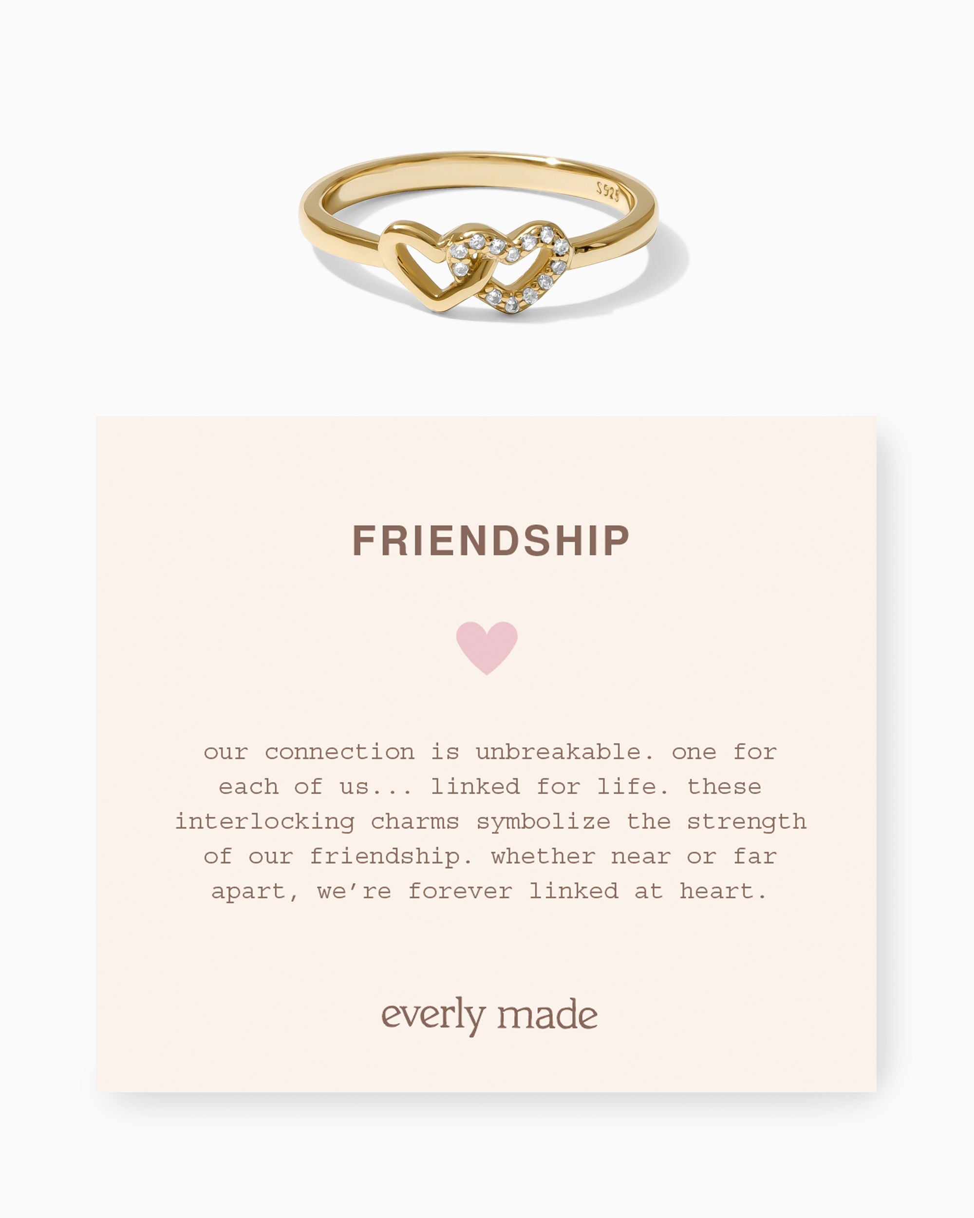 Linked Hearts CZ Ring • Friendship (Final Sale)
