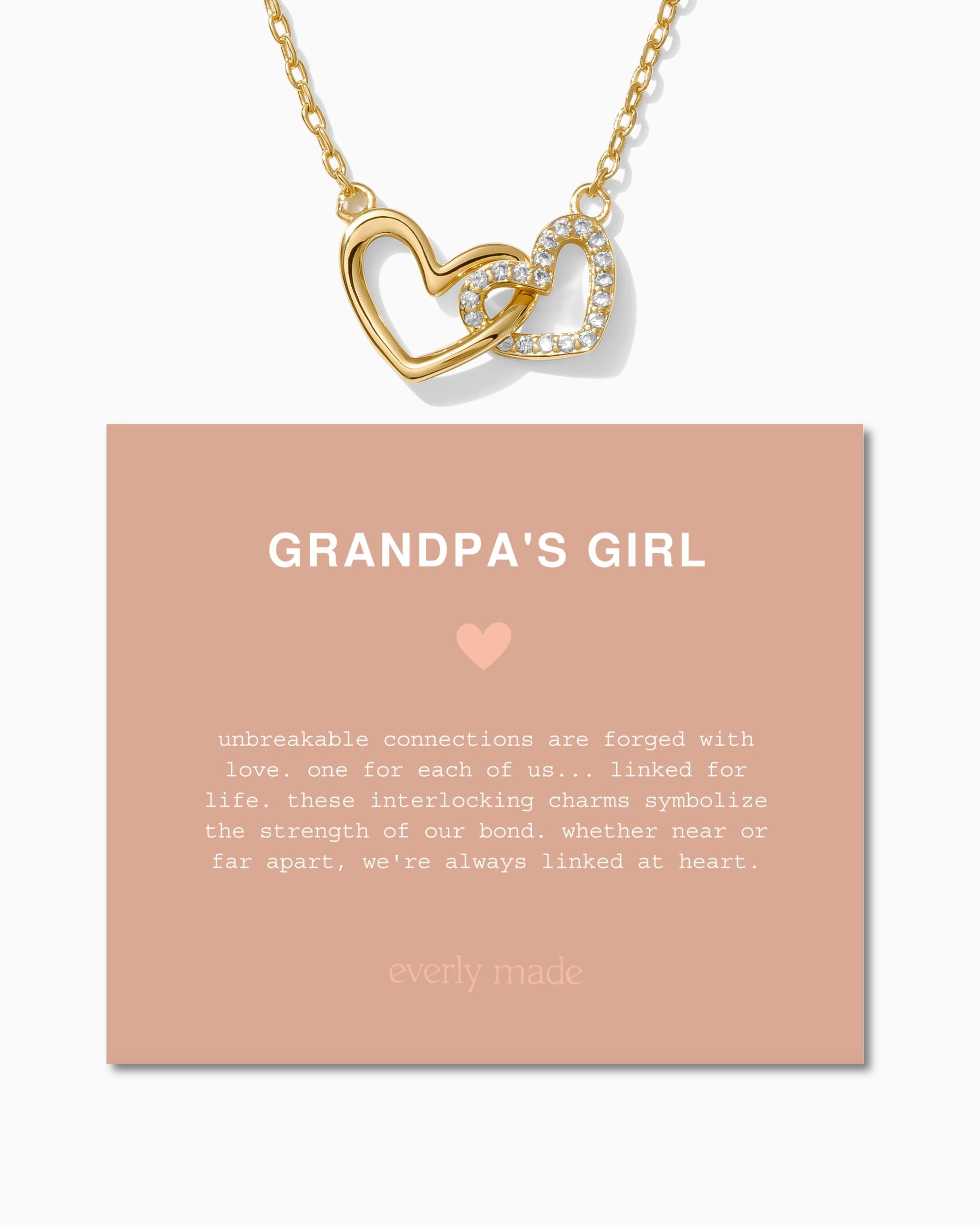 Linked Hearts Necklace • Grandpa's Girl