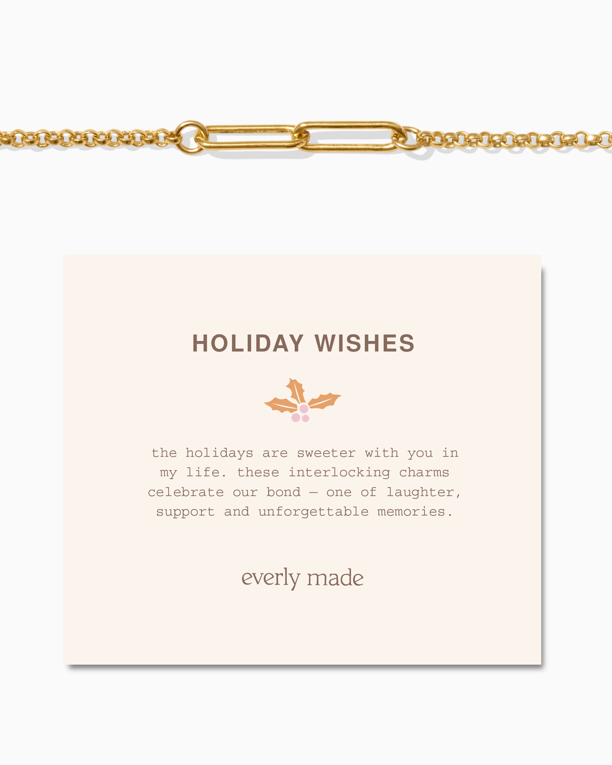 Linked Bracelet • Holiday Wishes