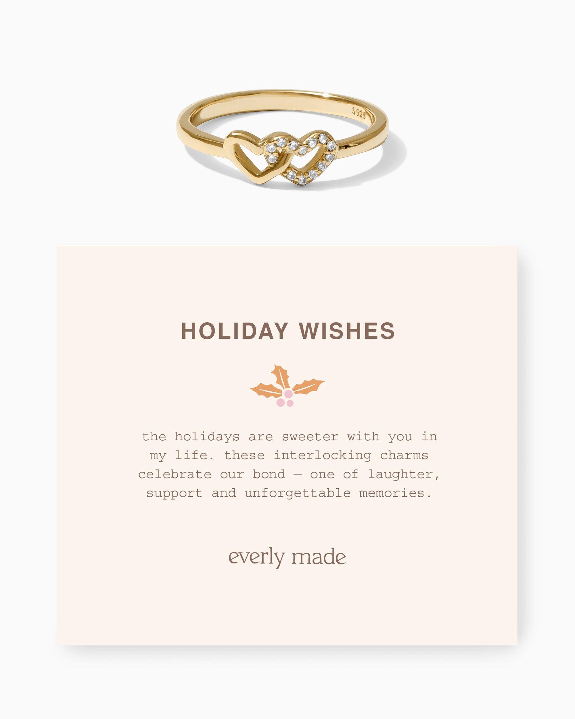 Linked Hearts CZ Ring • Holiday Wishes (Final Sale)