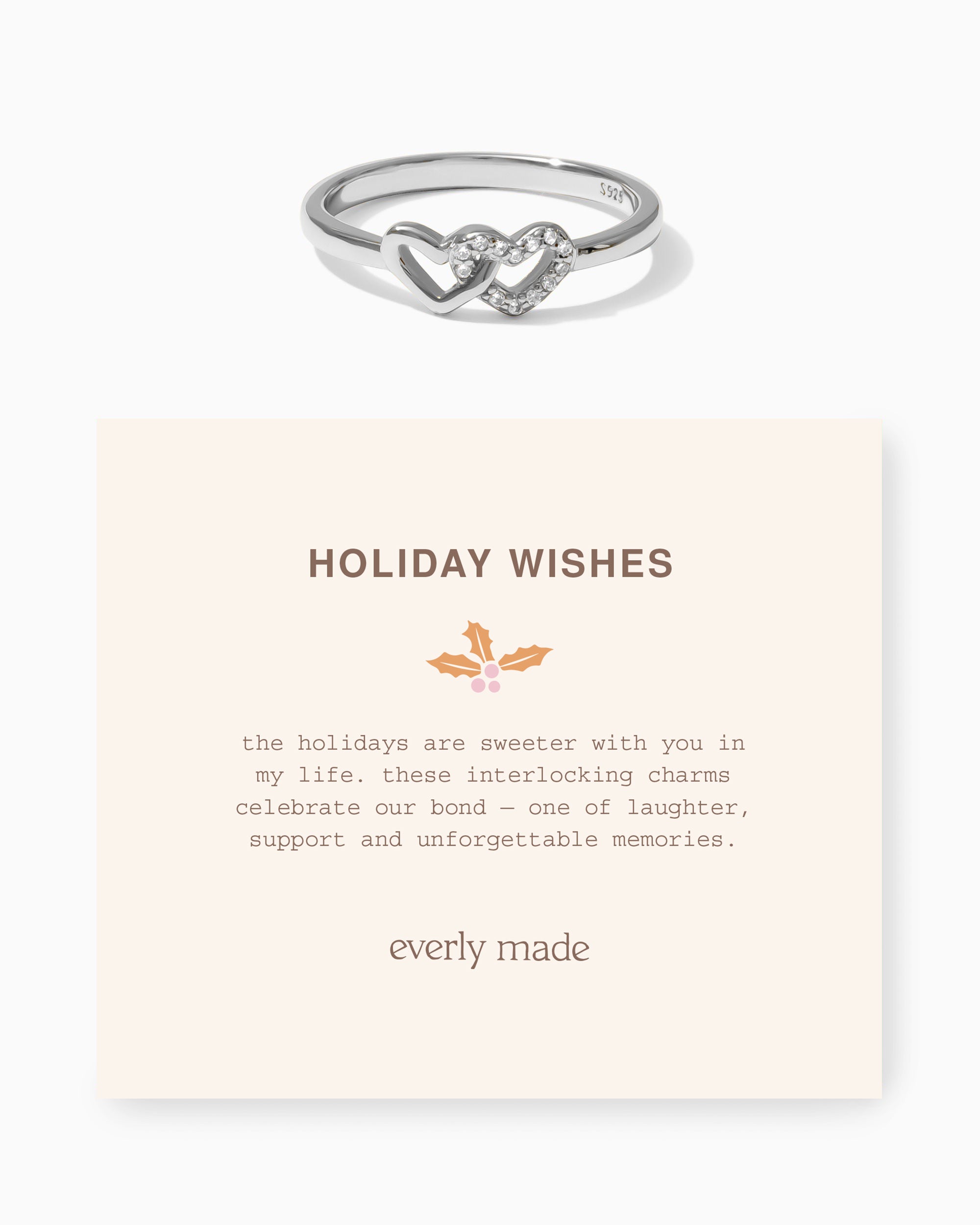Linked Hearts CZ Ring • Holiday Wishes (Final Sale)