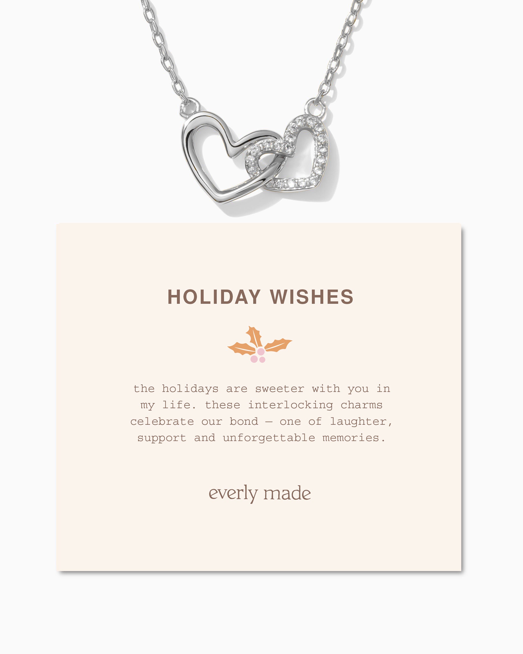 Linked Hearts Necklace • Holiday Wishes