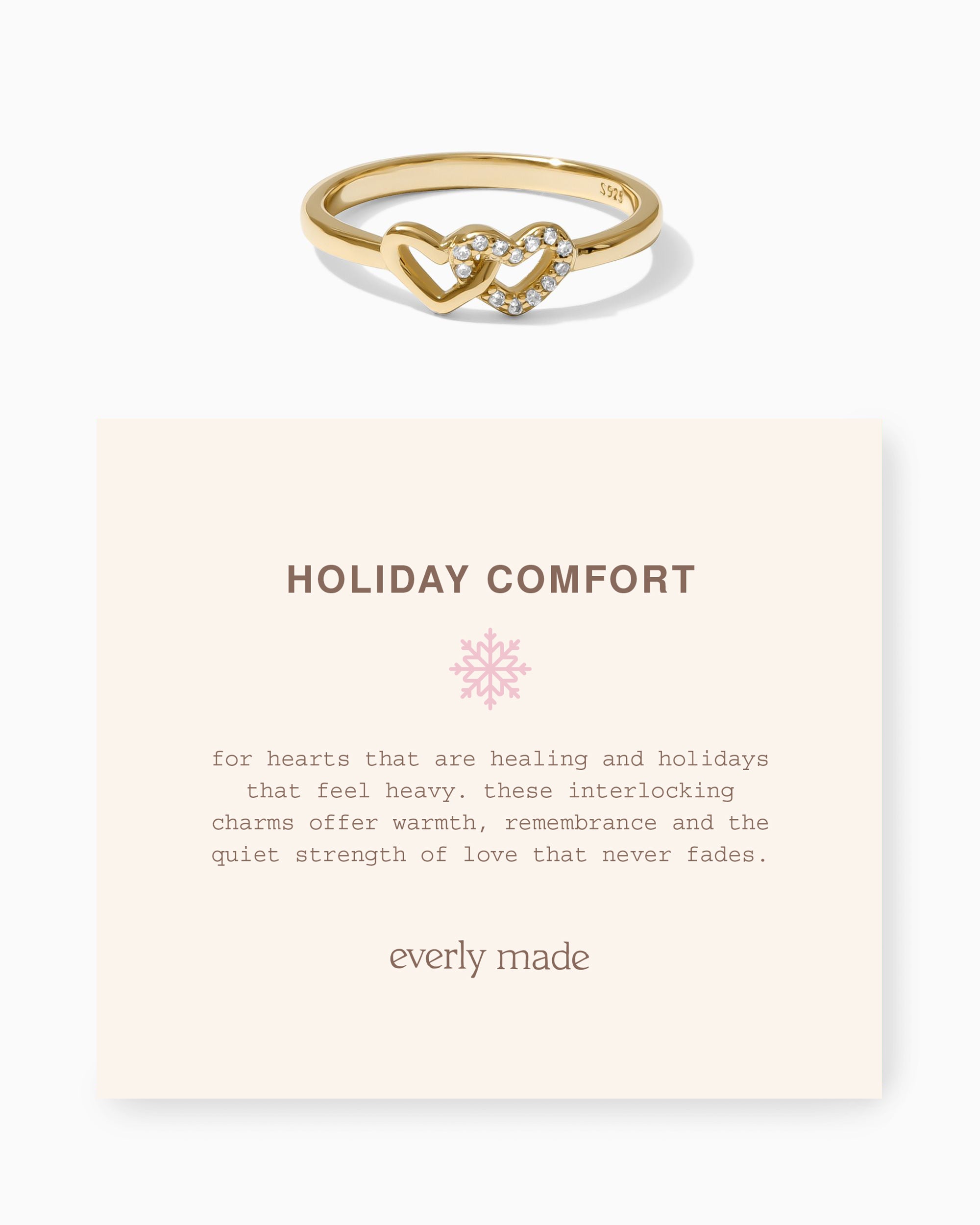 Linked Hearts CZ Ring • Holiday Comfort (Final Sale)