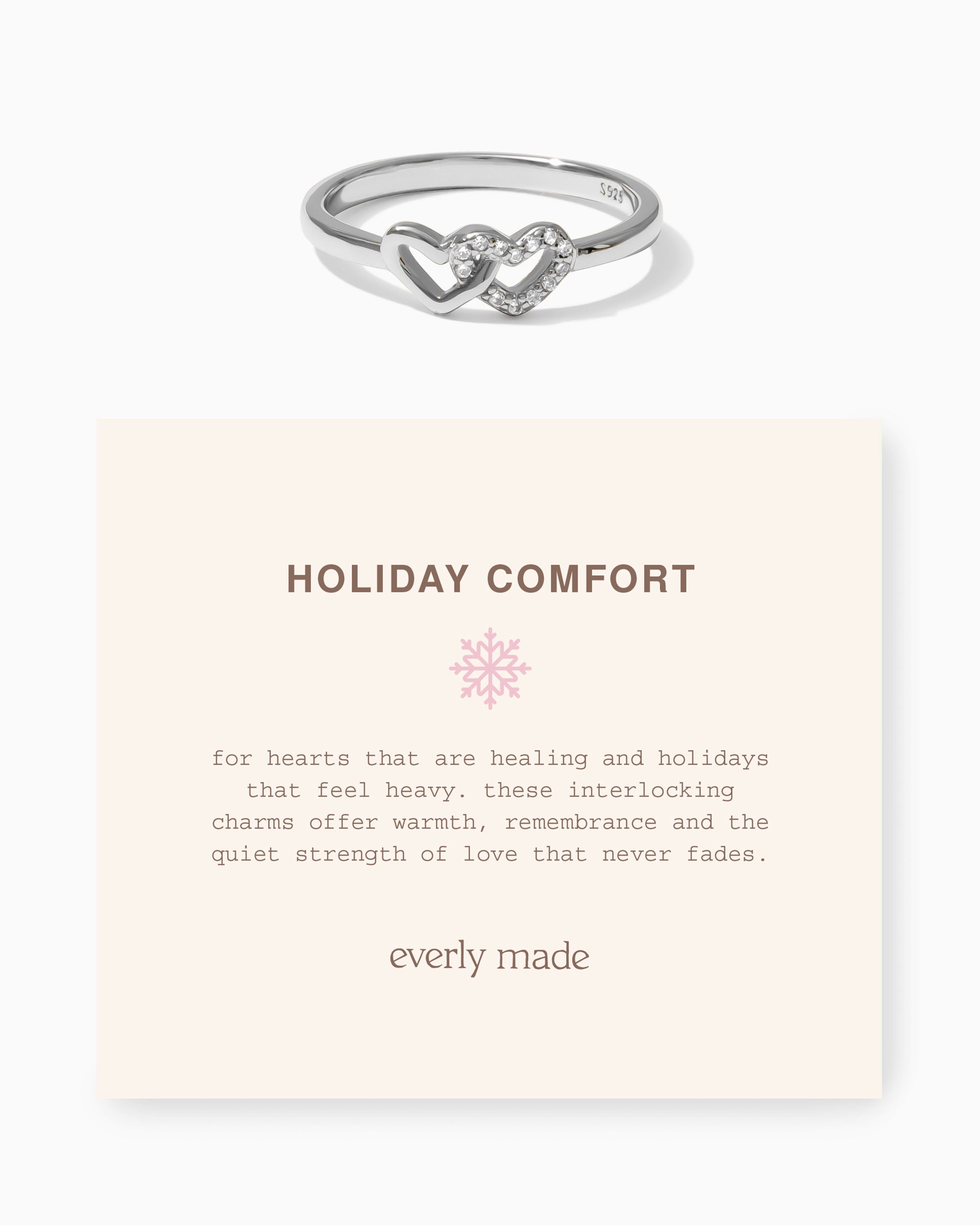 Linked Hearts CZ Ring • Holiday Comfort (Final Sale)
