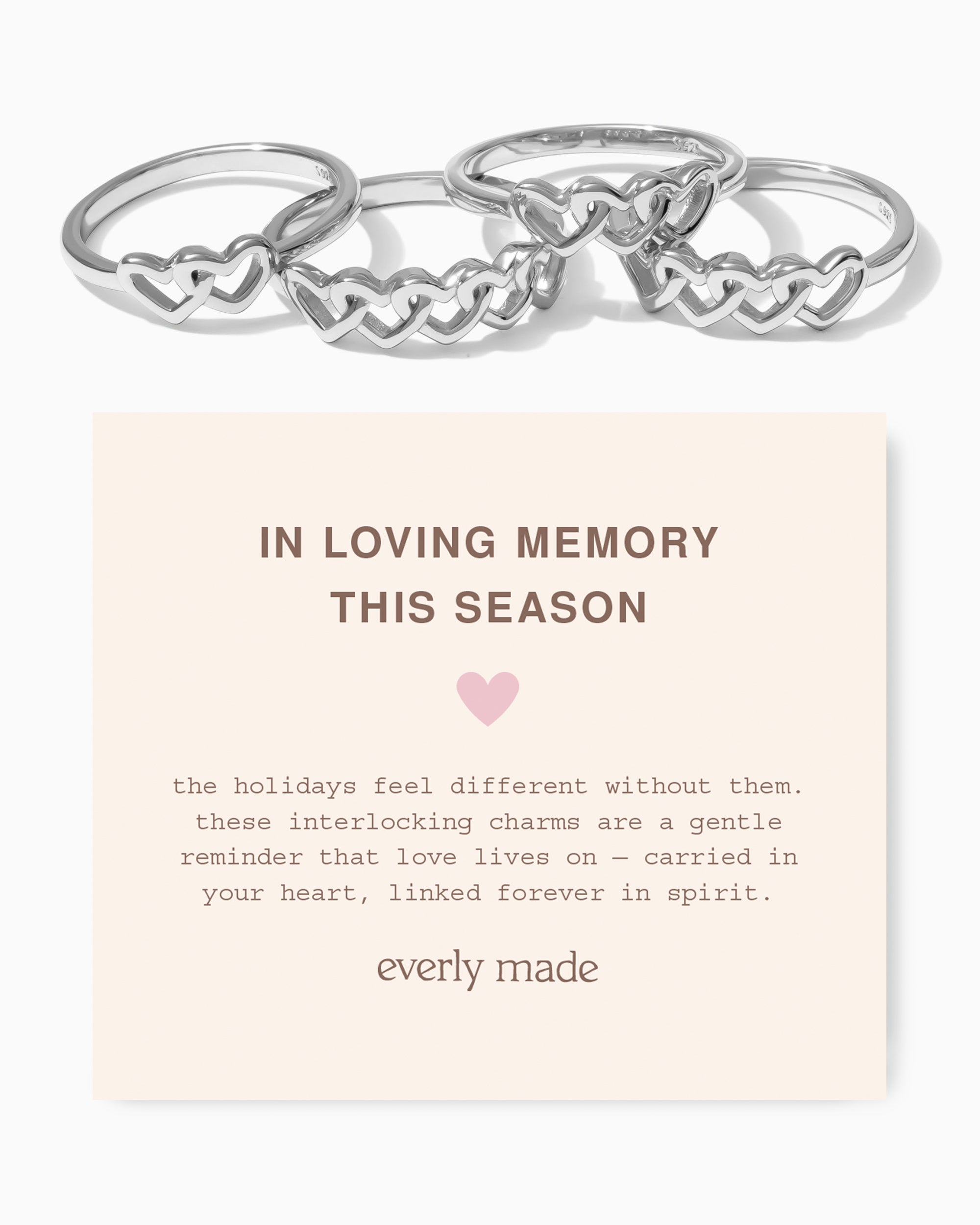 Linked Hearts Ring • In Loving Memory This Season