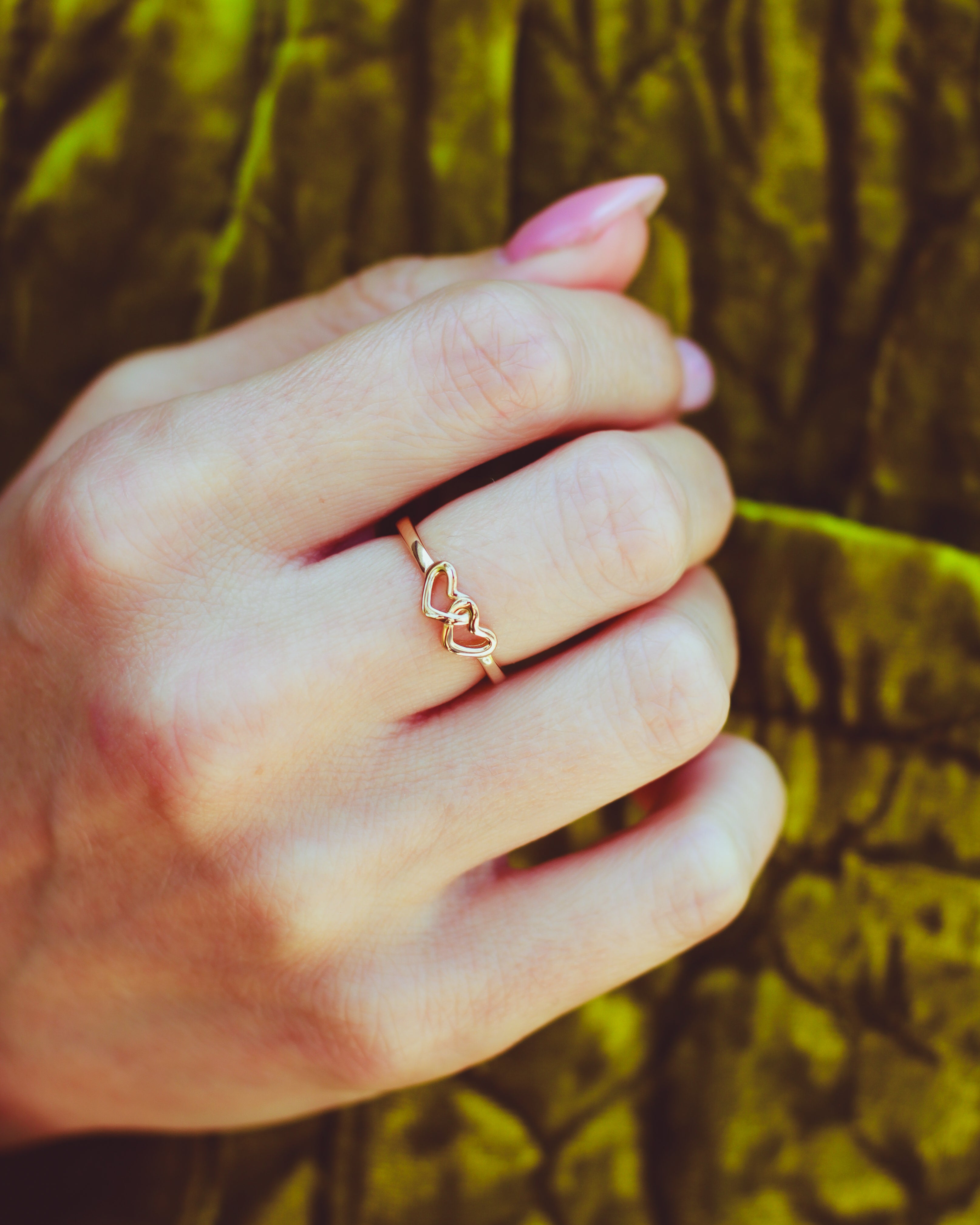 Linked Hearts Ring • Coach