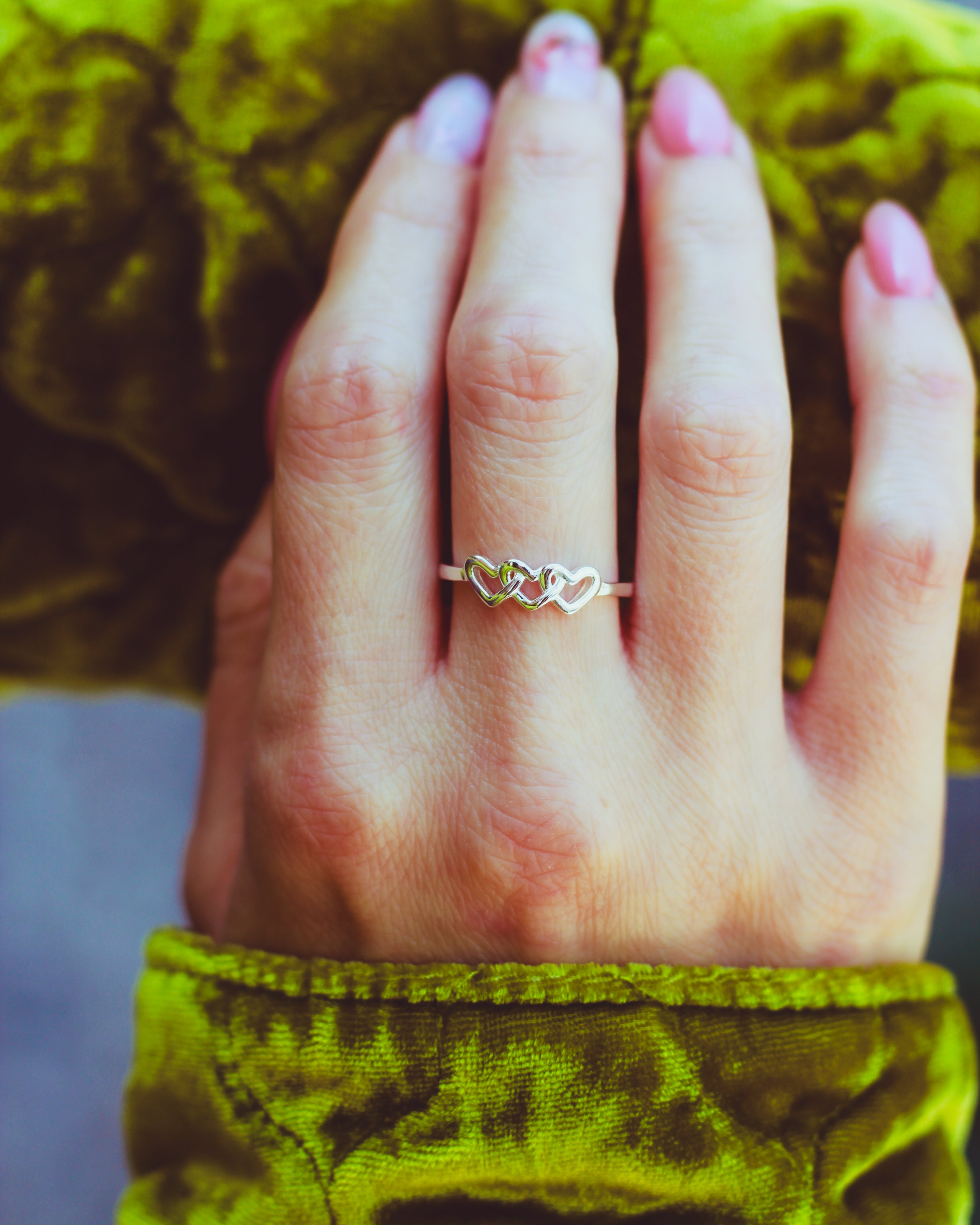 Linked Hearts Ring • Grandmother