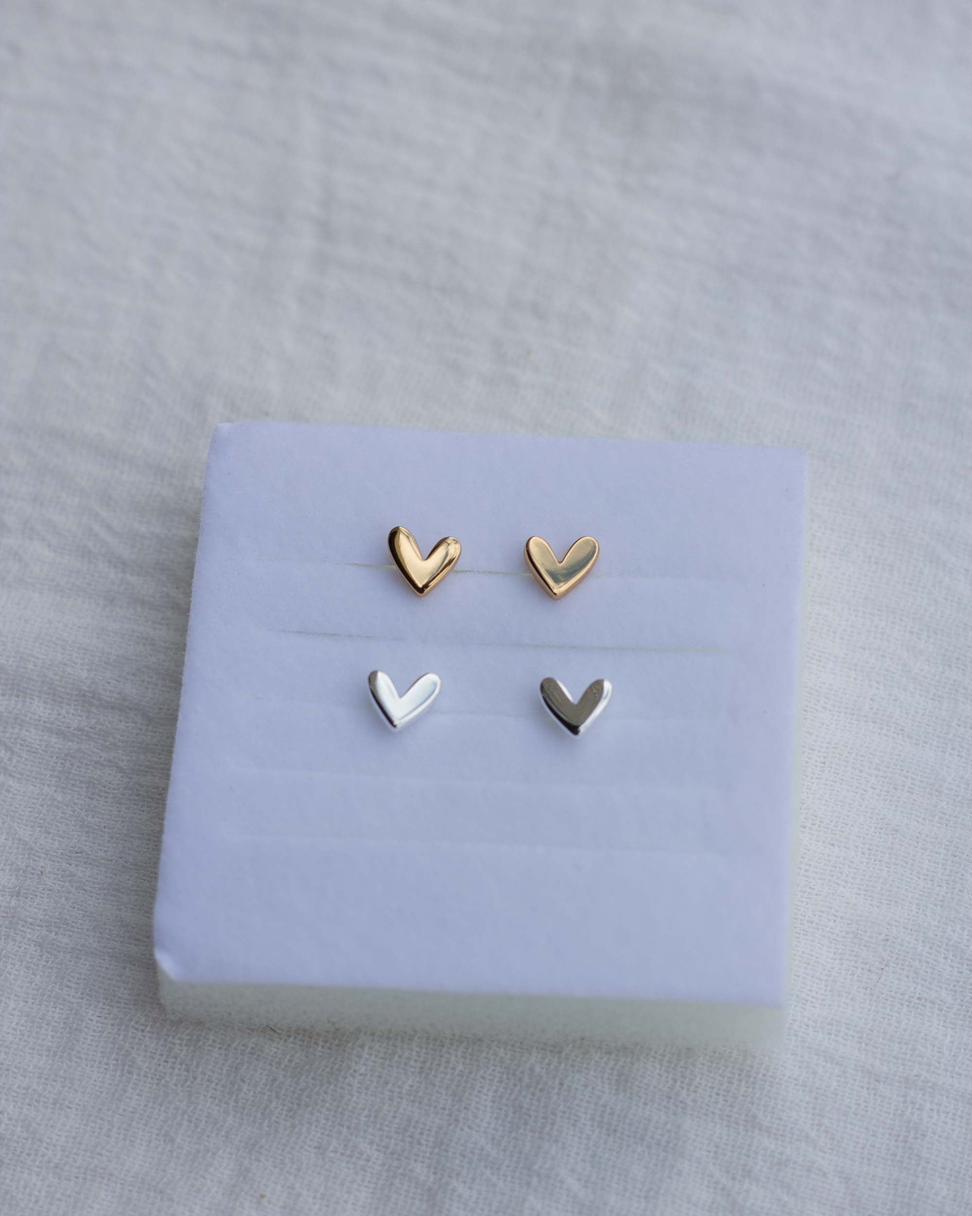 Adeline Heart Stud Earrings