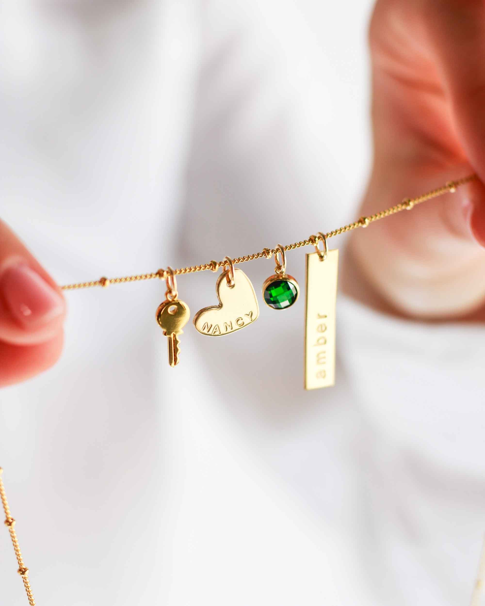 Dahlia Key Charm (Final Sale)