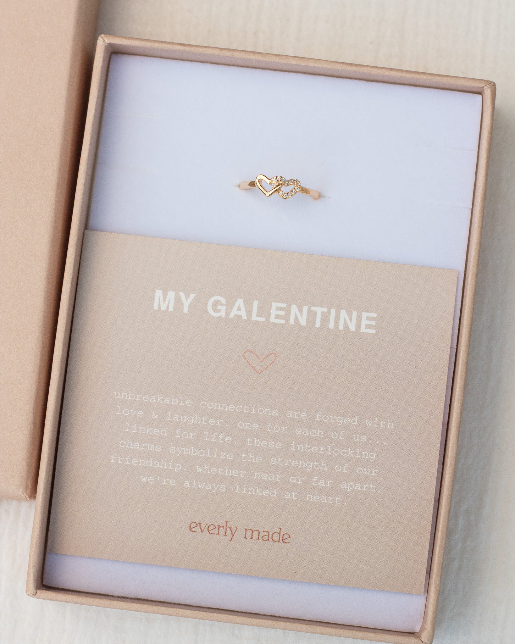 Linked Hearts CZ Ring • My Galentine (Final Sale)