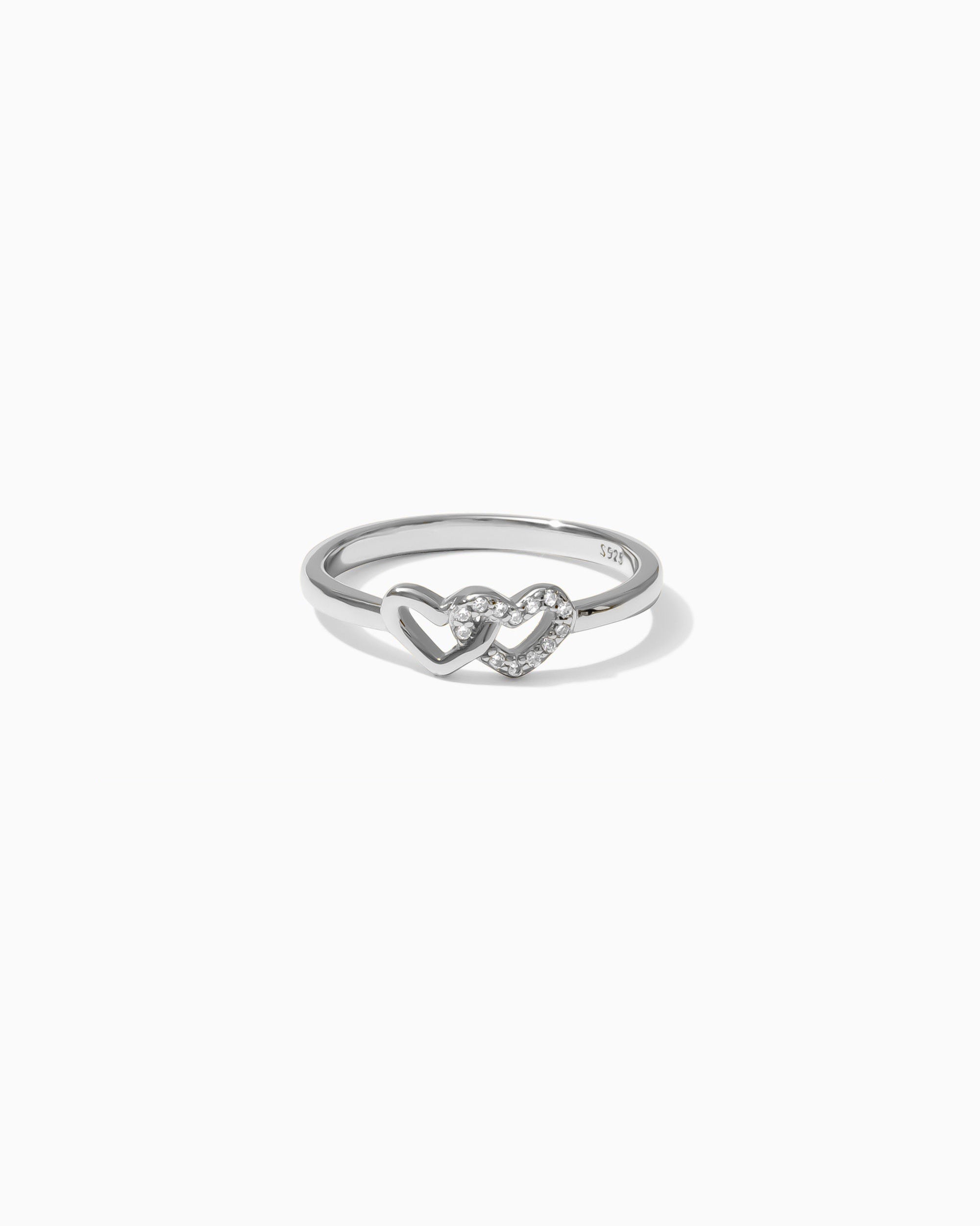 Linked Hearts CZ Ring (Final Sale)