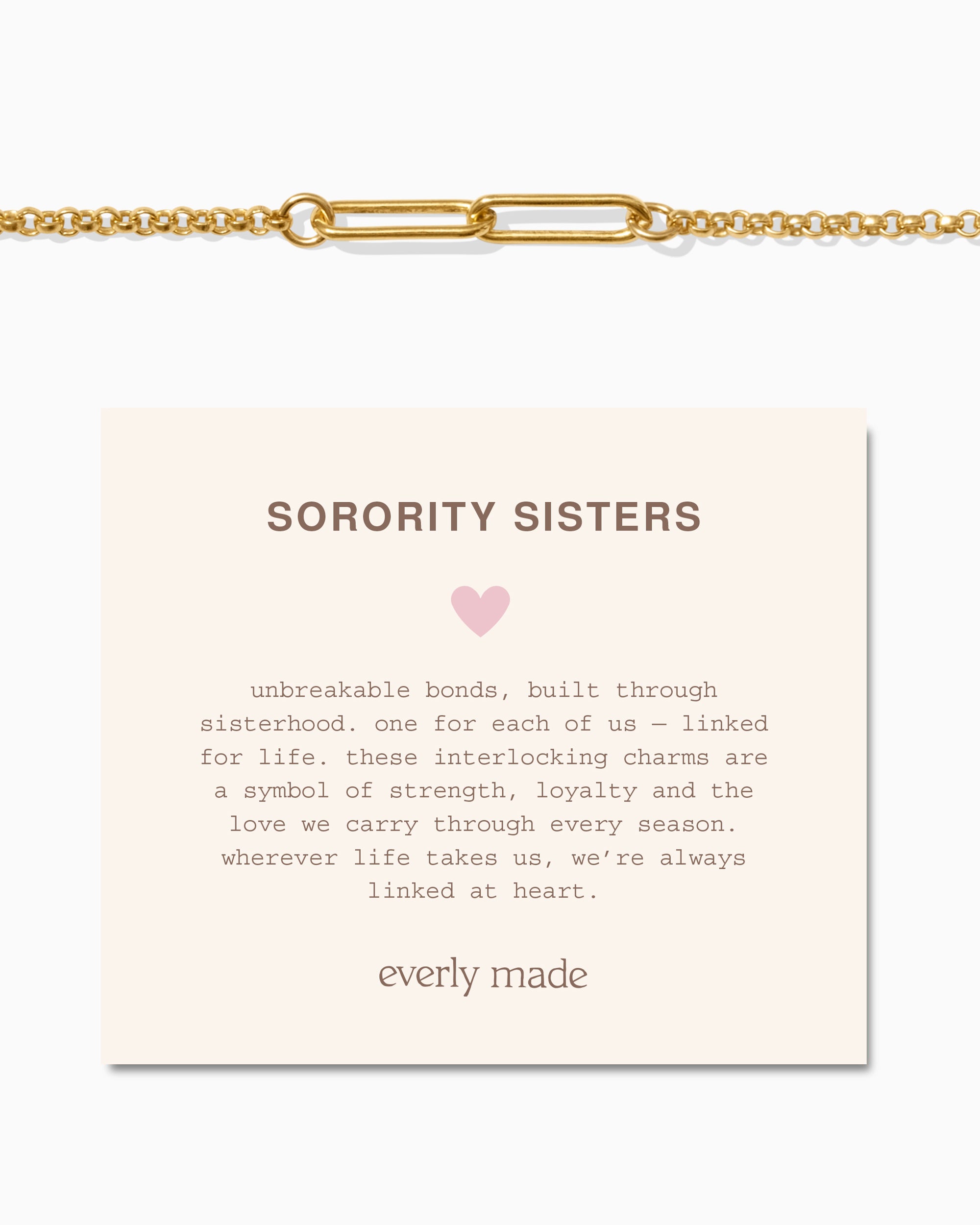 Linked Bracelet • Sorority Sisters
