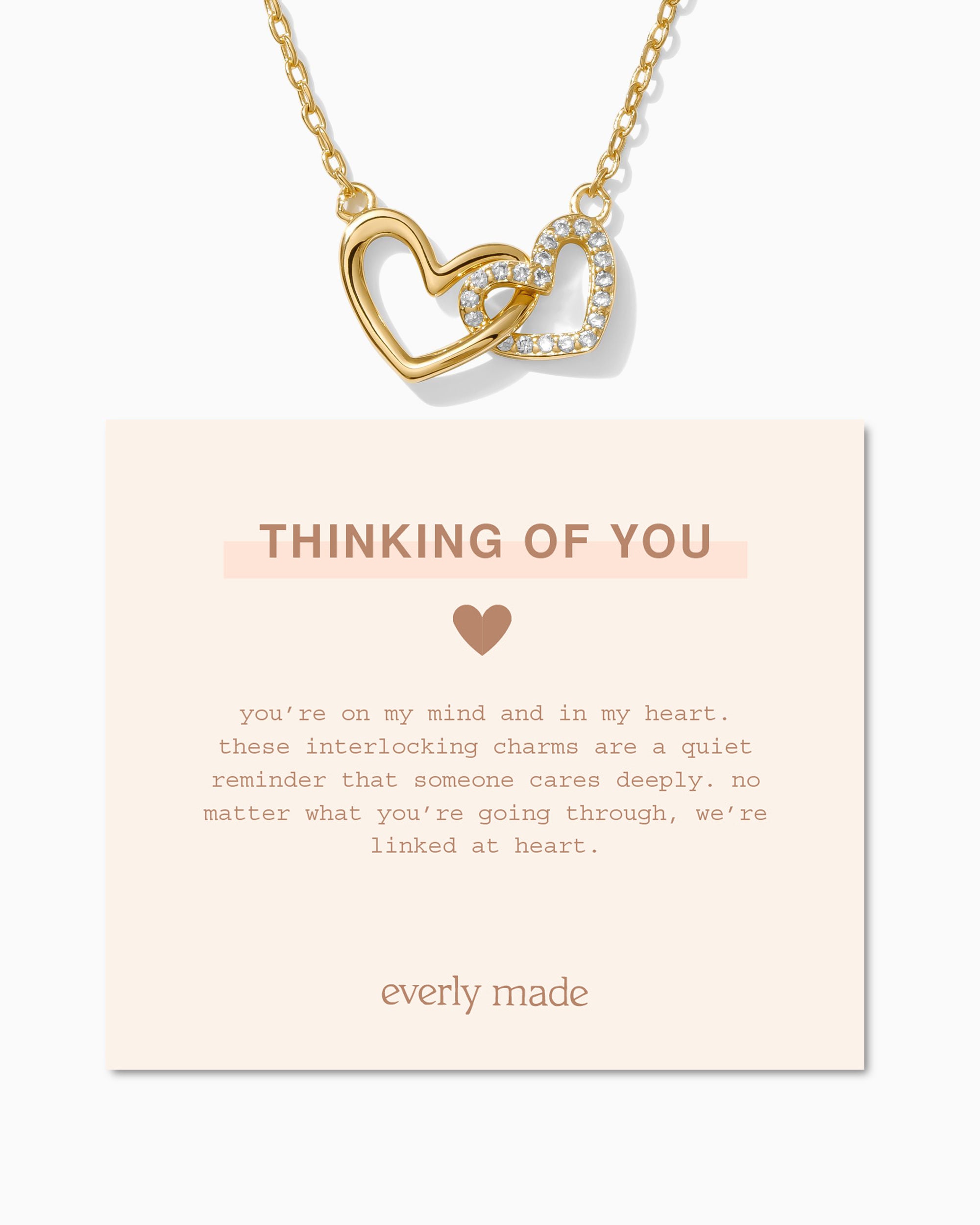 Linked Hearts Necklace • Thinking of You