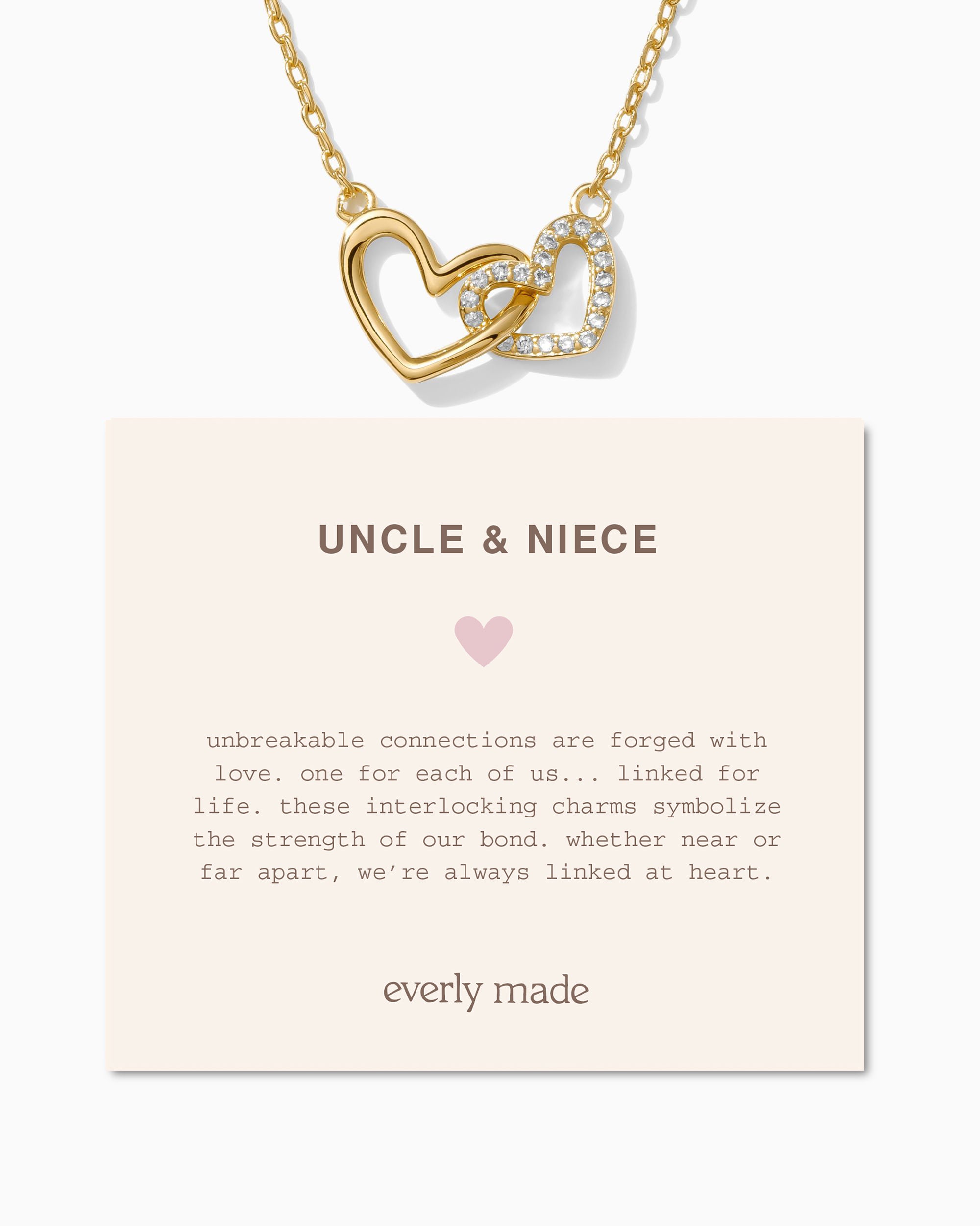 Linked Hearts Necklace • Uncle & Niece