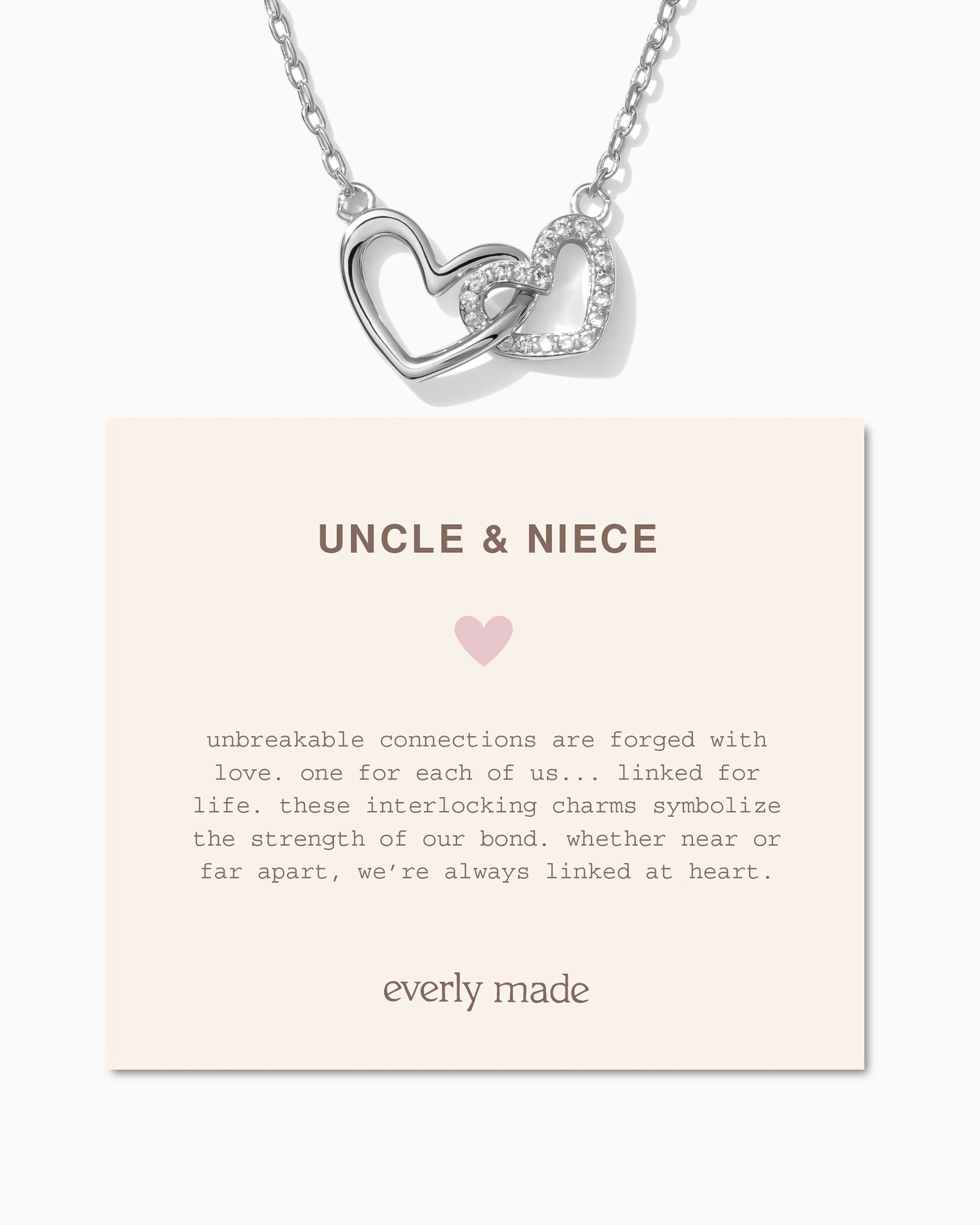 Linked Hearts Necklace • Uncle & Niece