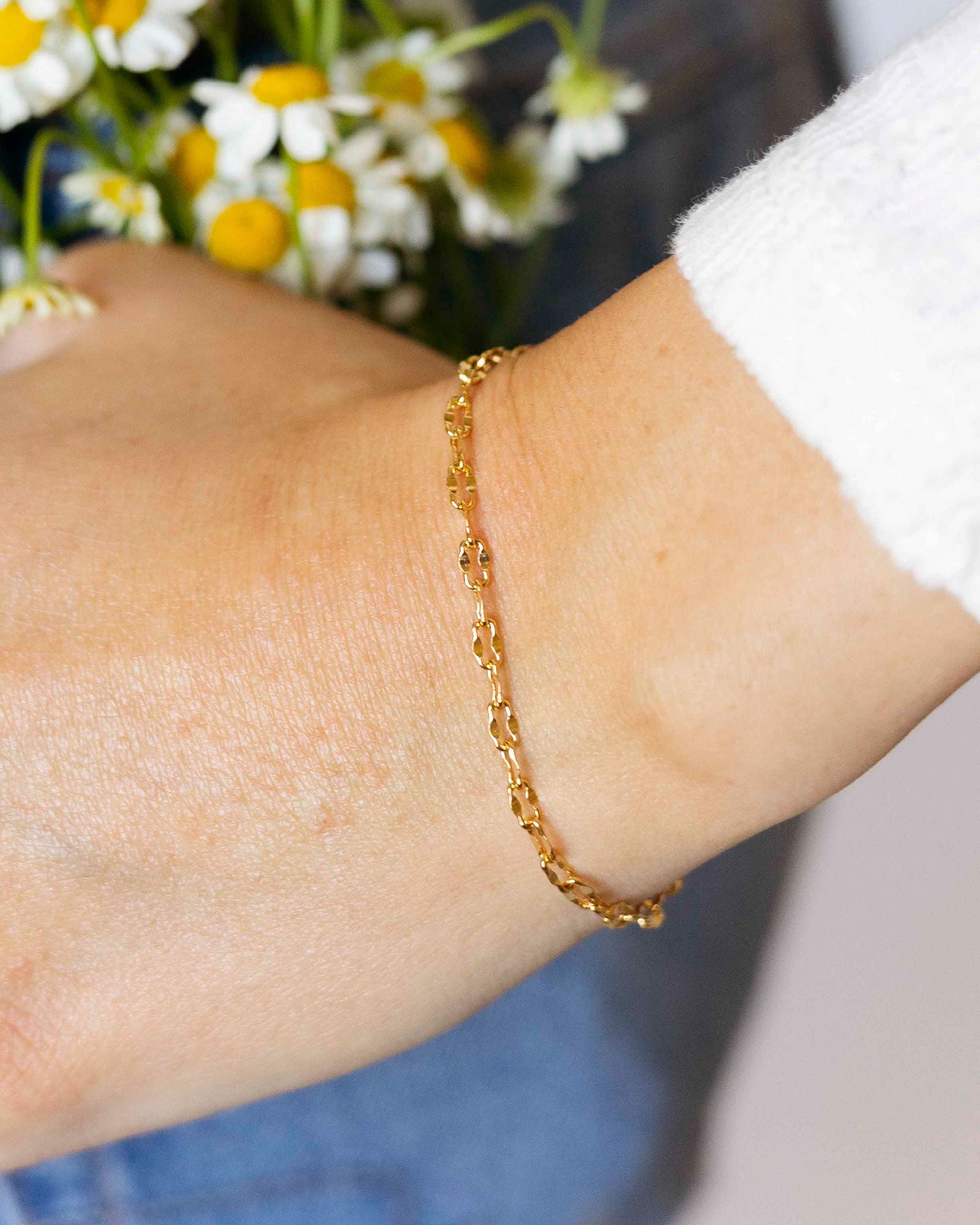 Delaney Dapped Cable Chain Bracelet