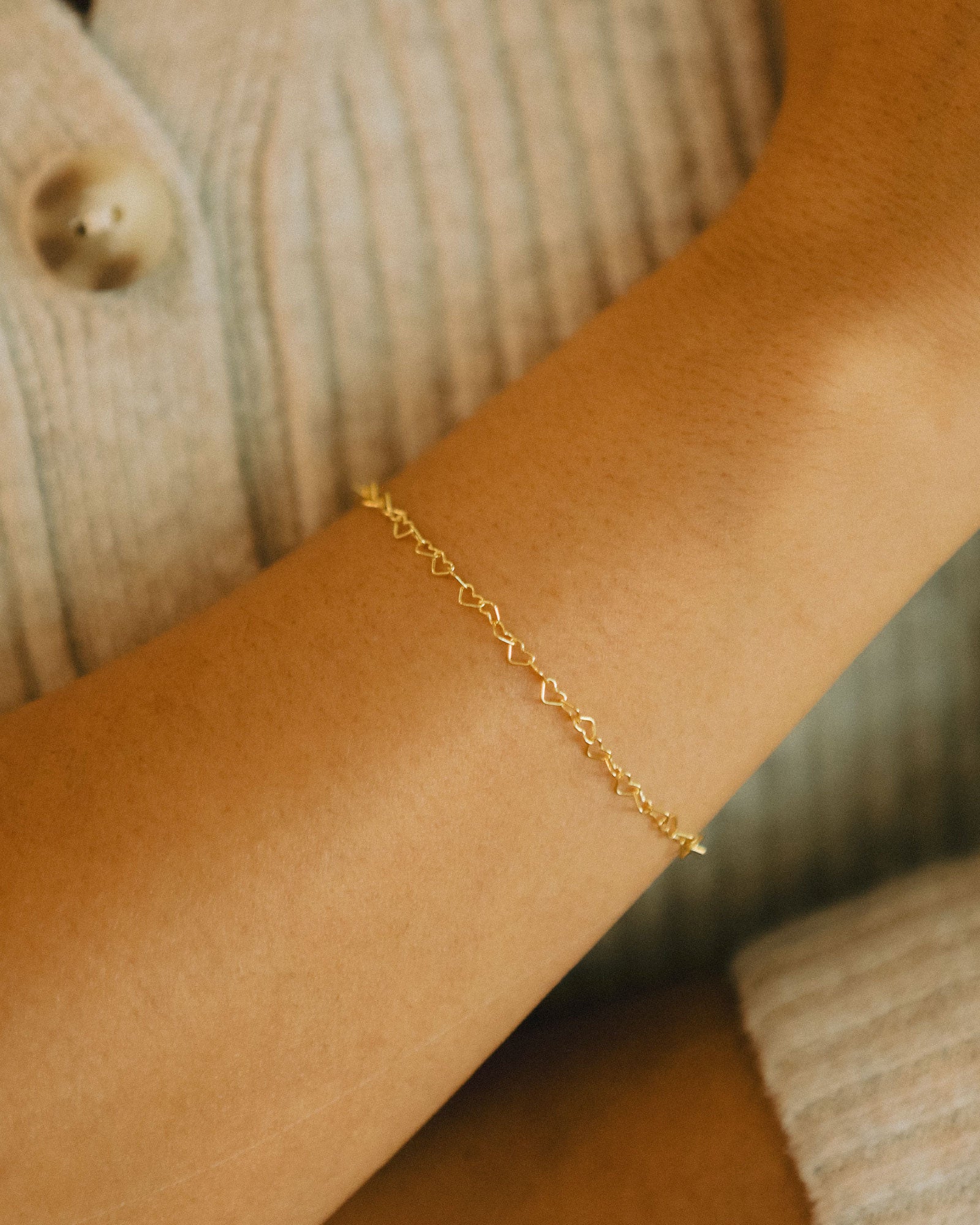 Misty Heart Chain Bracelet